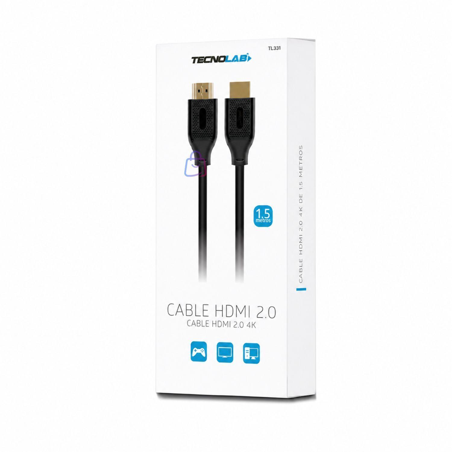 Cable HDMI 4K Terminales Dorados PS-3