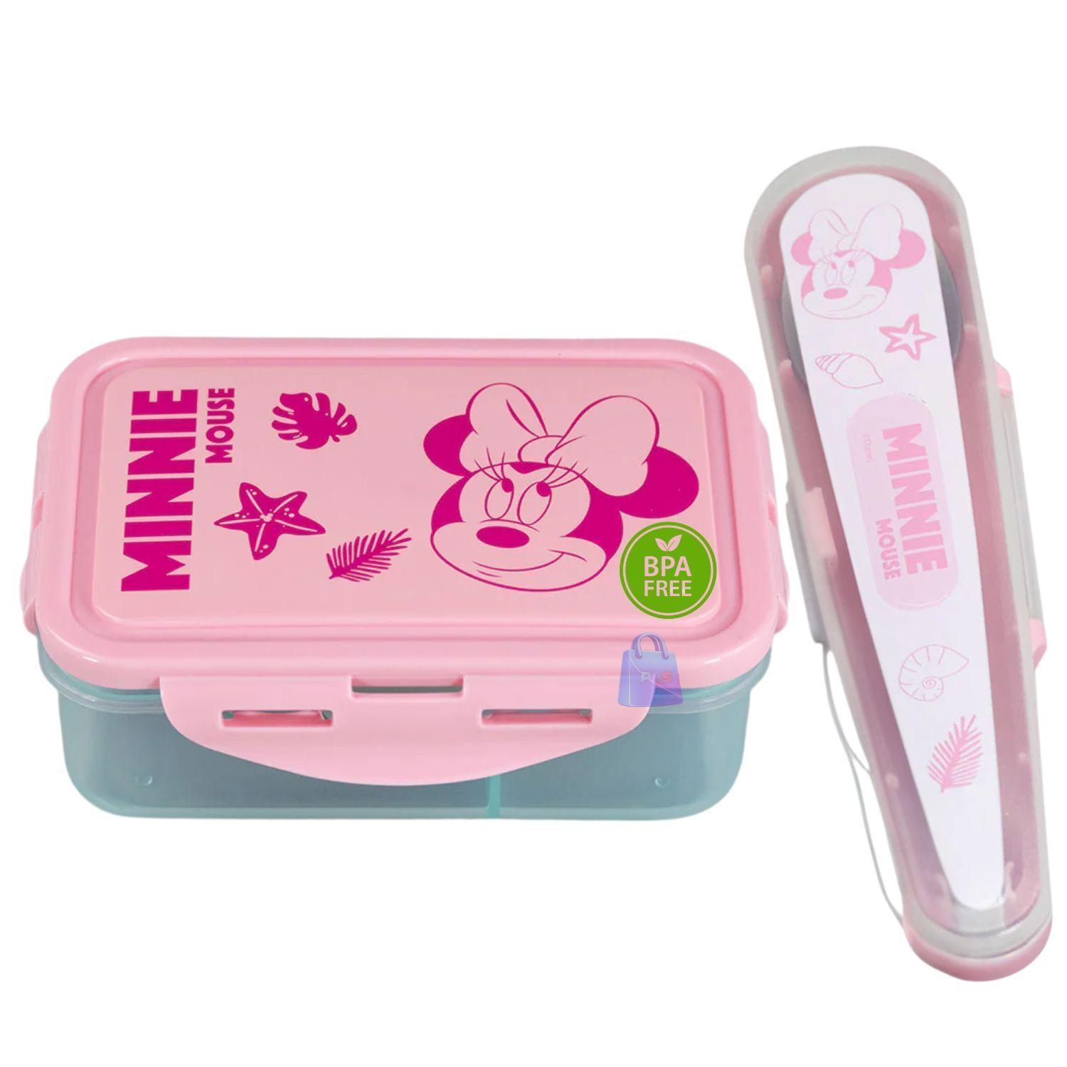 Hermetico Minnie 700ml Divisiones Cubiertos Minnie PS-3