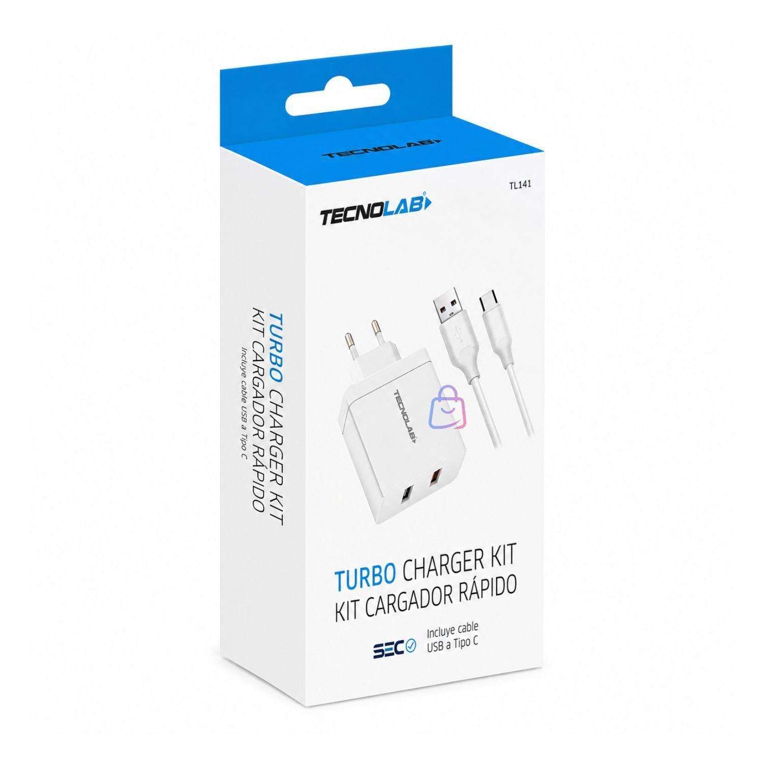 Cargador Rapido QC 3 0 18W USB A a USB C Certificado PS-3