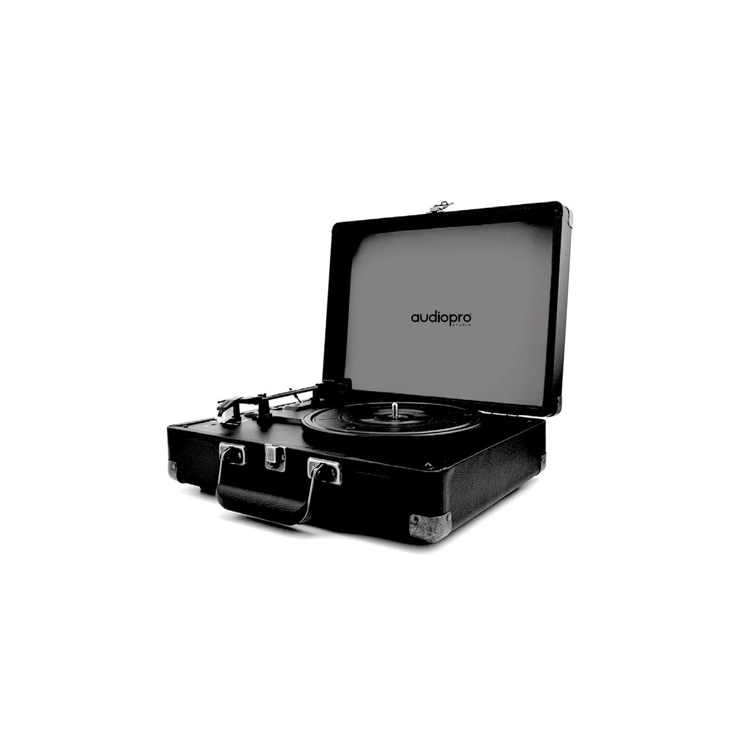 Tocadiscos Con Bluetooh Incluye Maletín Negro - PuntoStore-0
