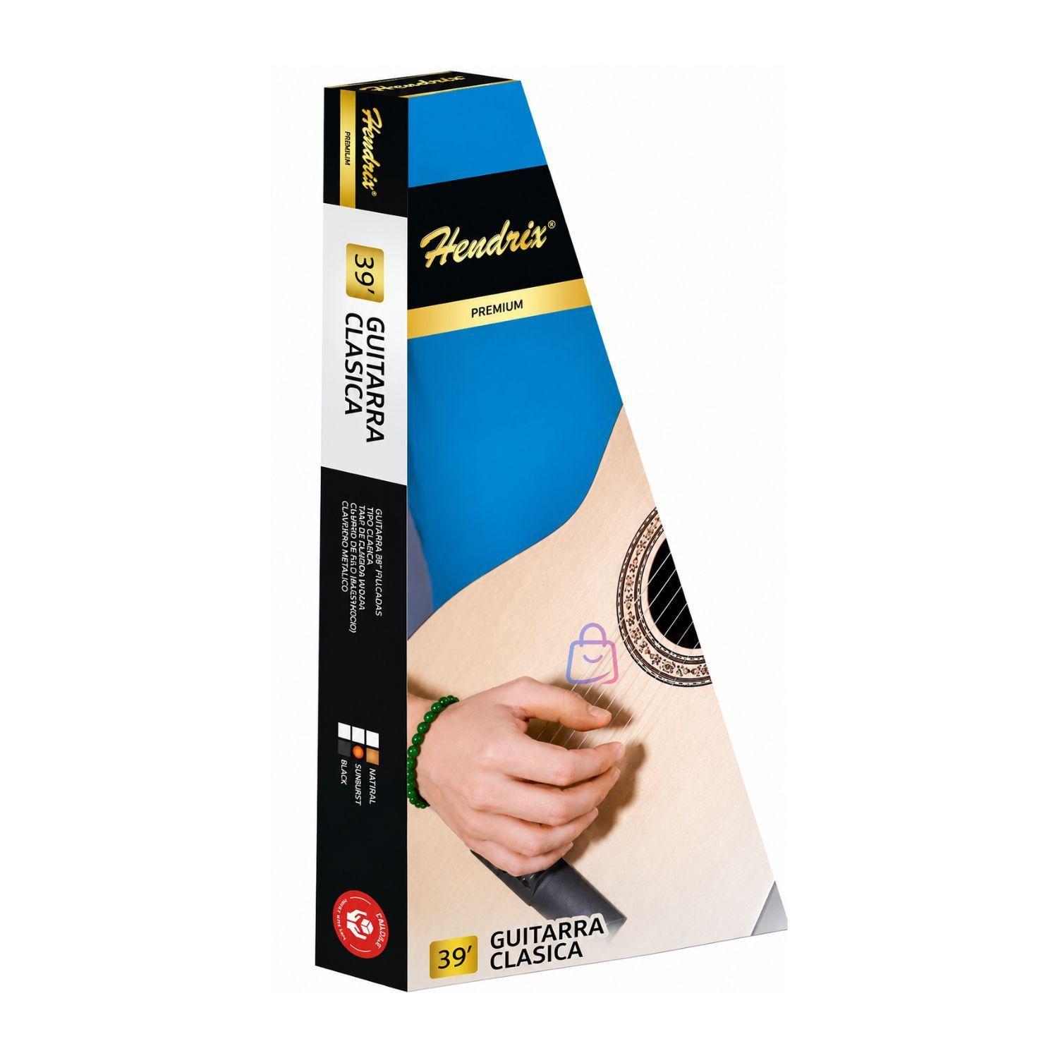 Guitarra Clasica 39 Pulgadas Natural Cuerdas Nylon PS-3