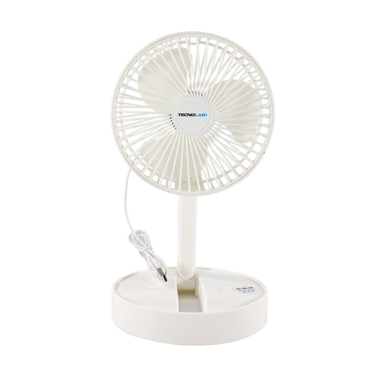 Mini Ventilador USB Blanco Con Pedestal Y Soporte - PS-0