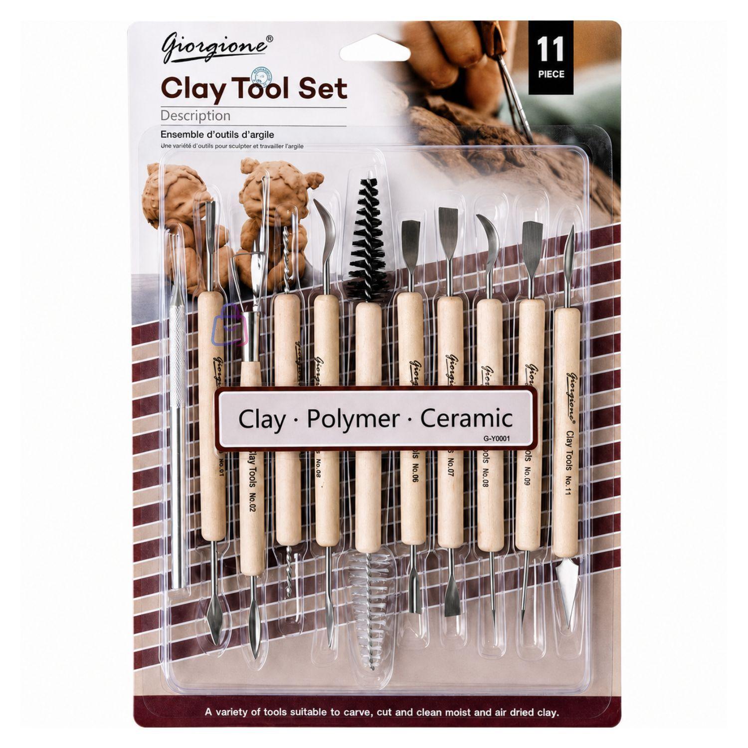 Set Herramientas Modelado Arcilla 11 Piezas 22 Puntas PS-5