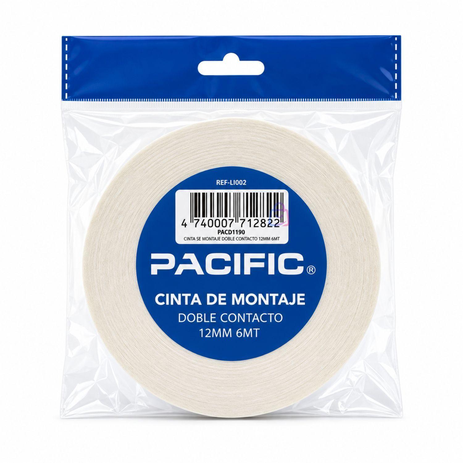 Cinta Doble Contacto Espuma Para Montaje 12mm X 6m PS-3