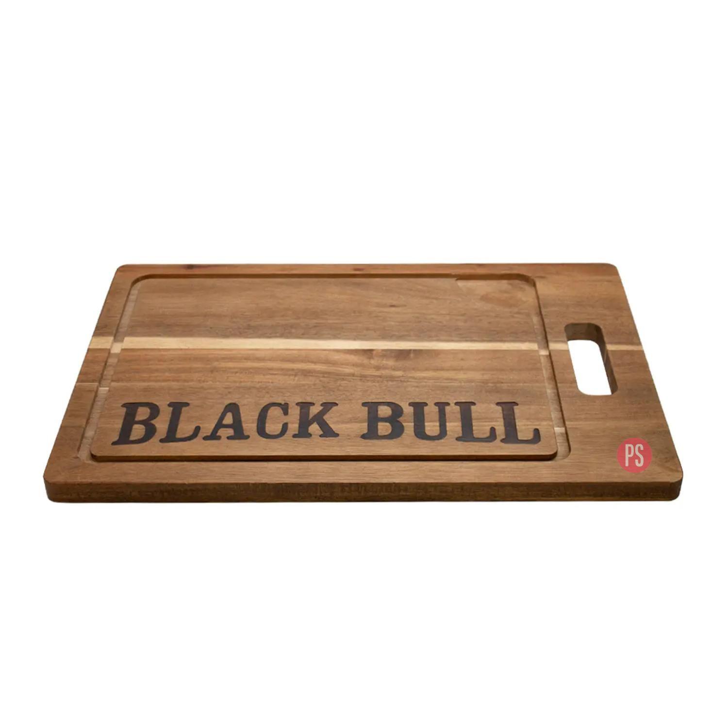 Tabla De Cortar Cocina 45x30cms Madera Black Bull - Ps-2