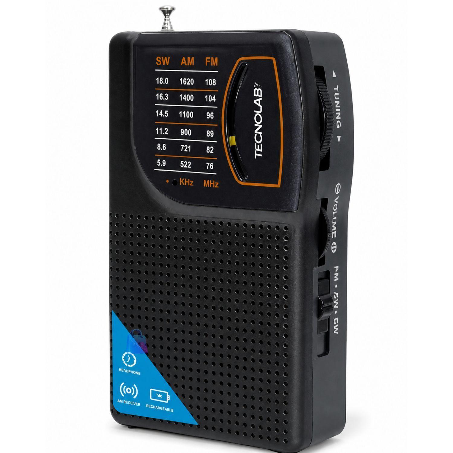 Radio Portatil FM Recargable USB C Mini de Bolsillo - PS-1