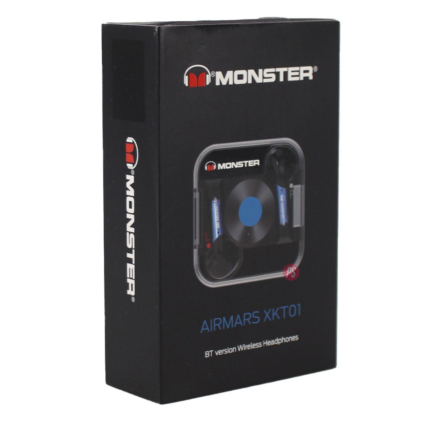 Aud fonos Monster XKT01 BT Antisalpicaduras Azul PS-2