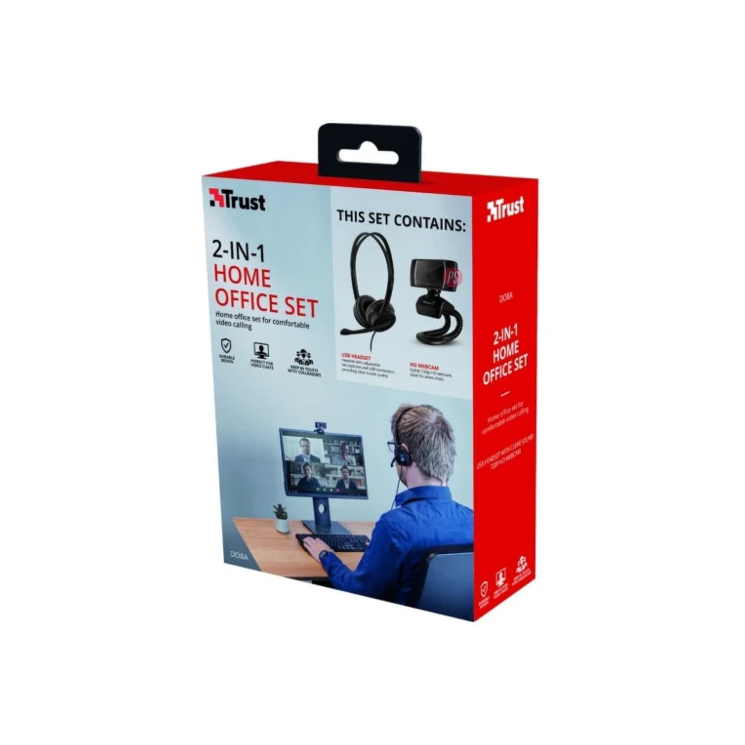 Pack Cámara web Hd Y Audífonos Videollamadas Doba - PS-5