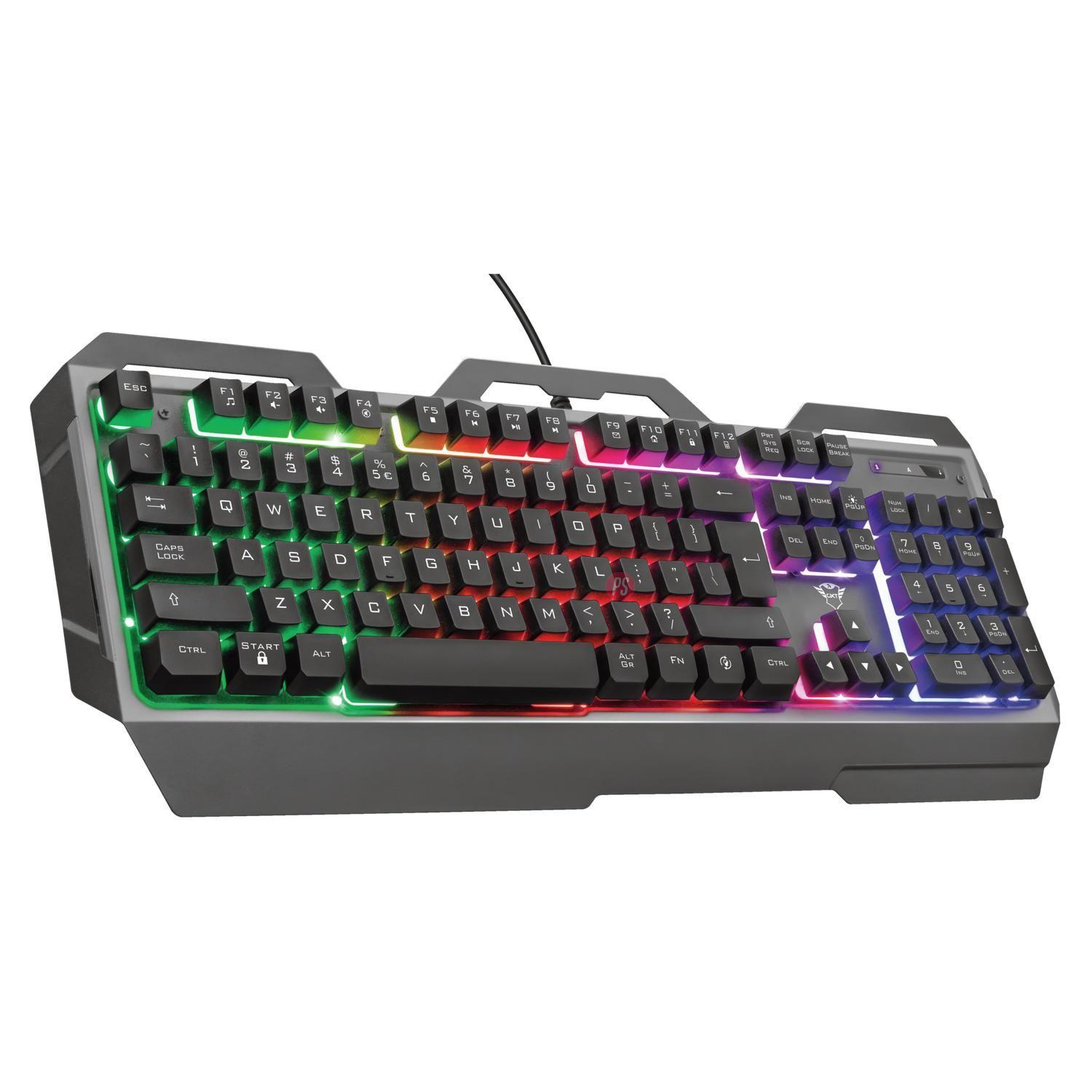 Teclado Gamer Metálico Led Rgb Gxt 856 Torac - PS-2