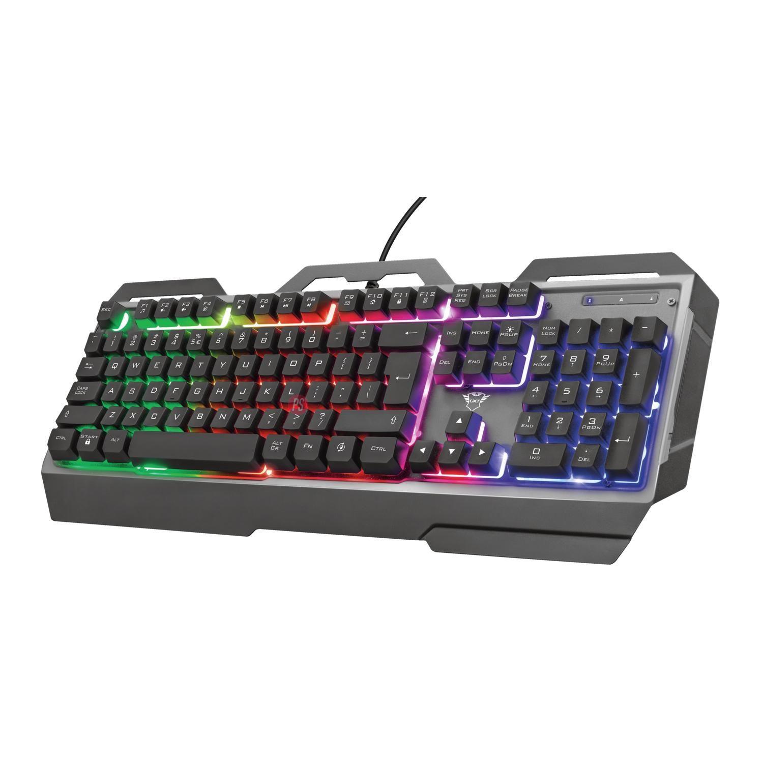 Teclado Gamer Metálico Led Rgb Gxt 856 Torac - PS-3