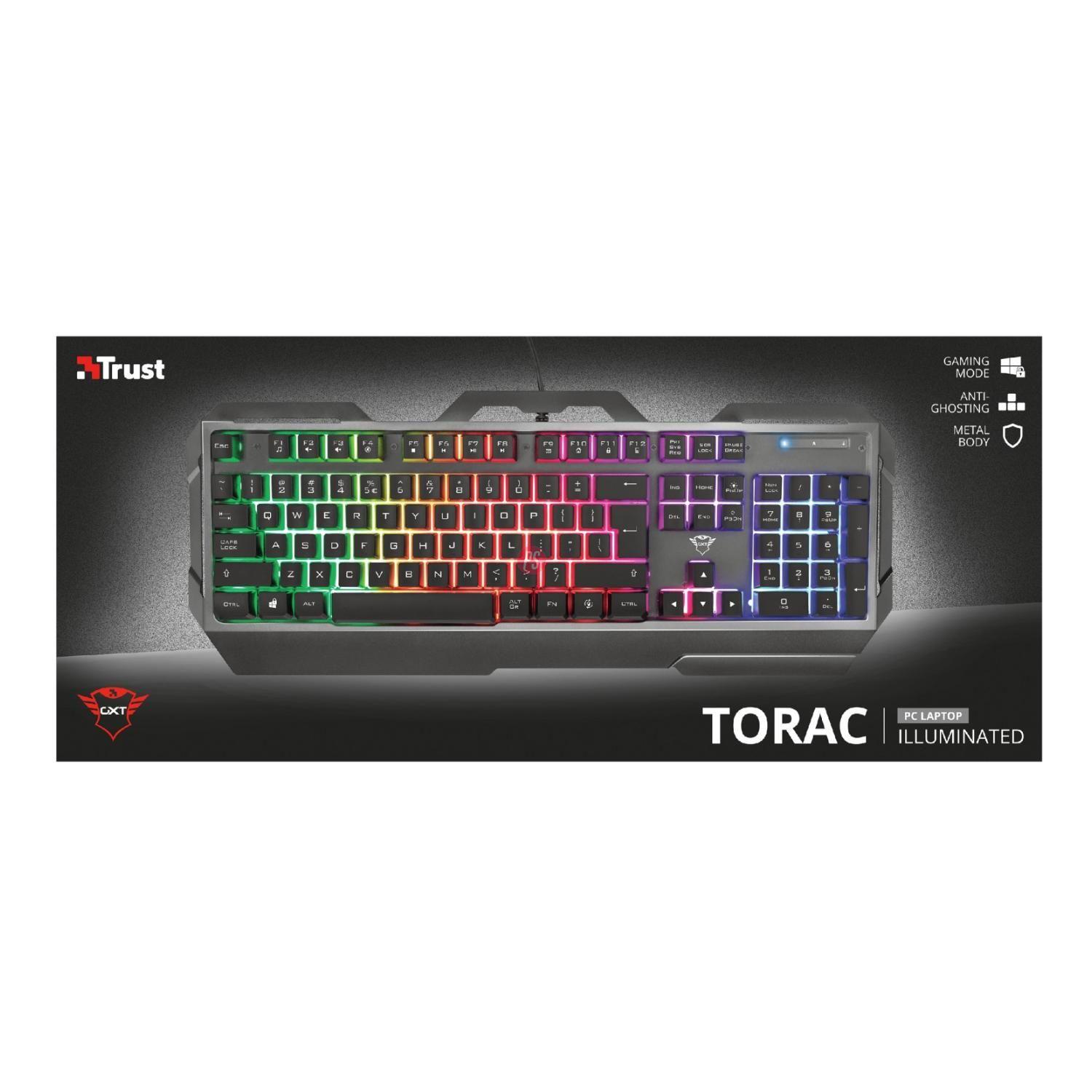 Teclado Gamer Metálico Led Rgb Gxt 856 Torac - PS-4