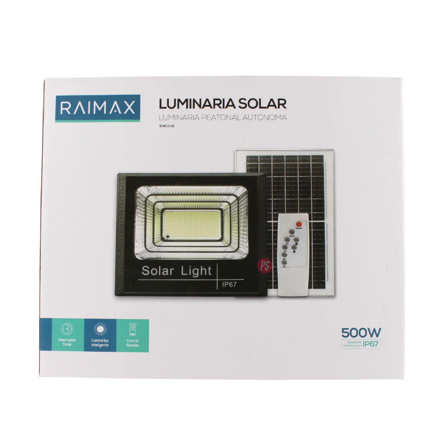 Reflector Solar Raimax 500W LED IP67 Sensor y Control - PS-4