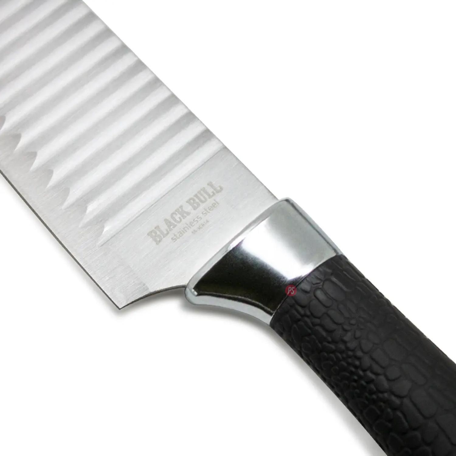 Set 3 Cuchillos De Cocina Wave Black Bull - PS-2