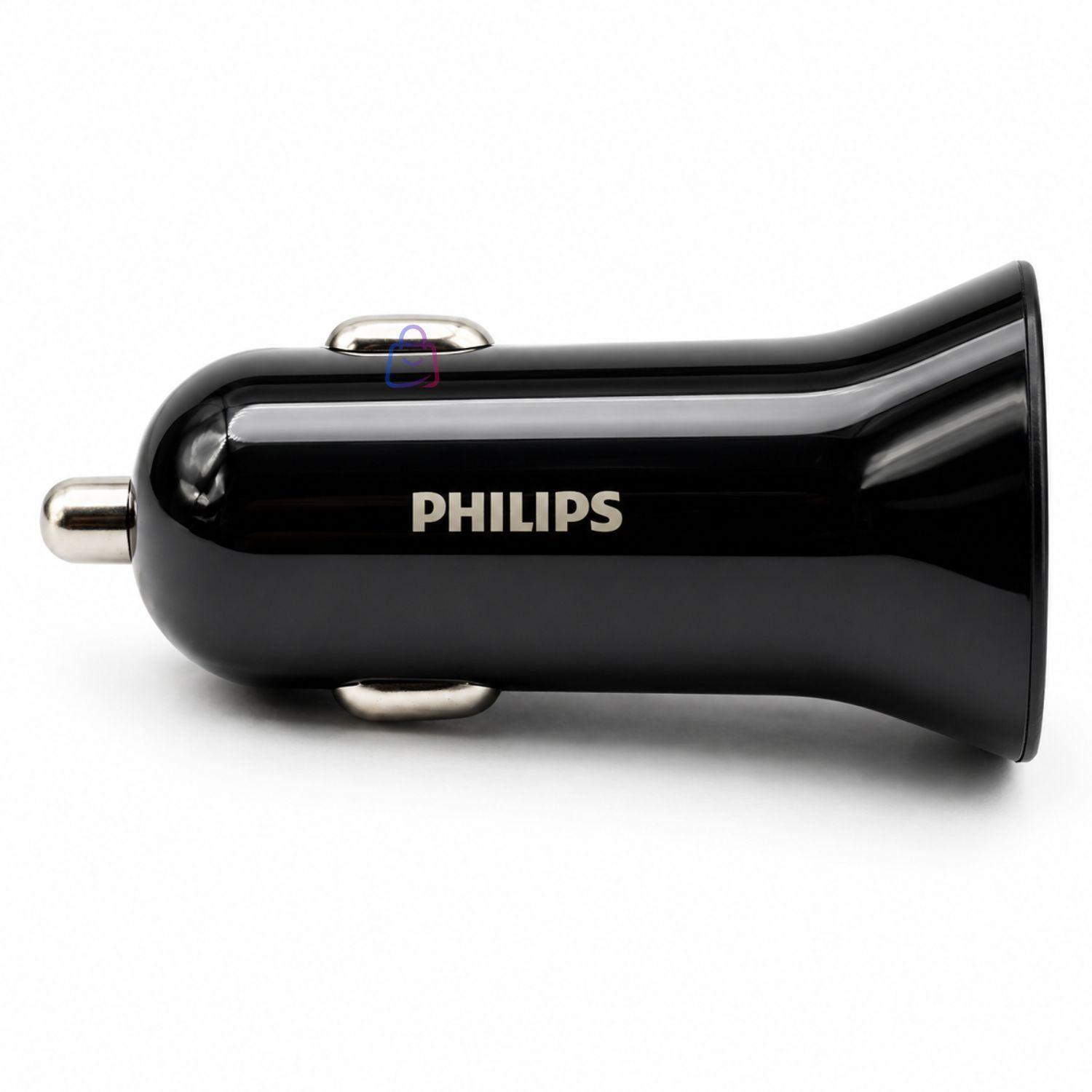 Cargador Auto Philips 12V 12W Dual USB PS-2