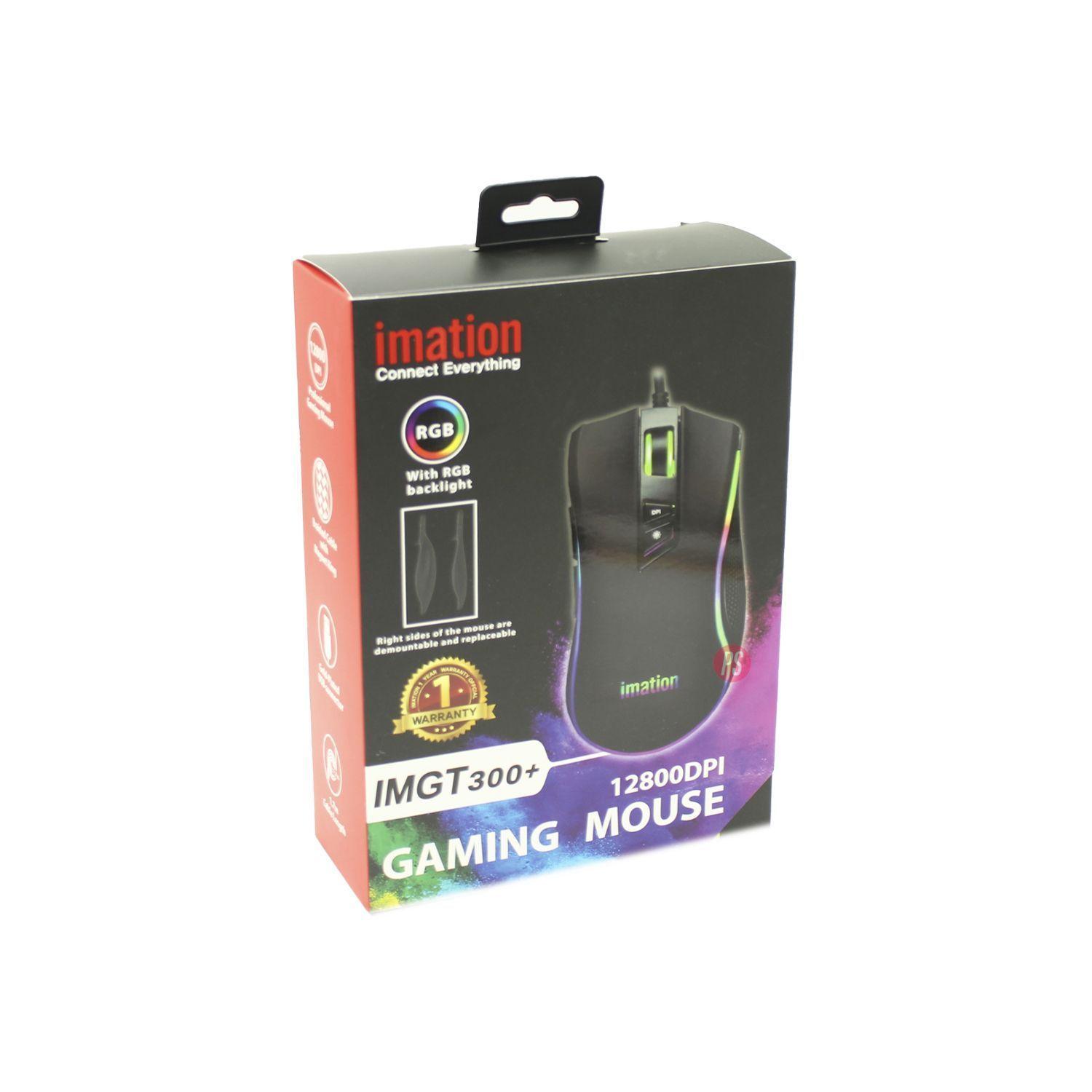 Mouse Gamer Imation IMGT300 RGB 12800 DPI - PS-2
