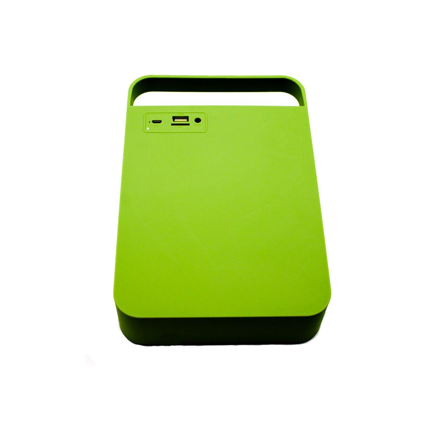 Parlante Bluetooth Cuadrado 15w Verde - PuntoStore-2
