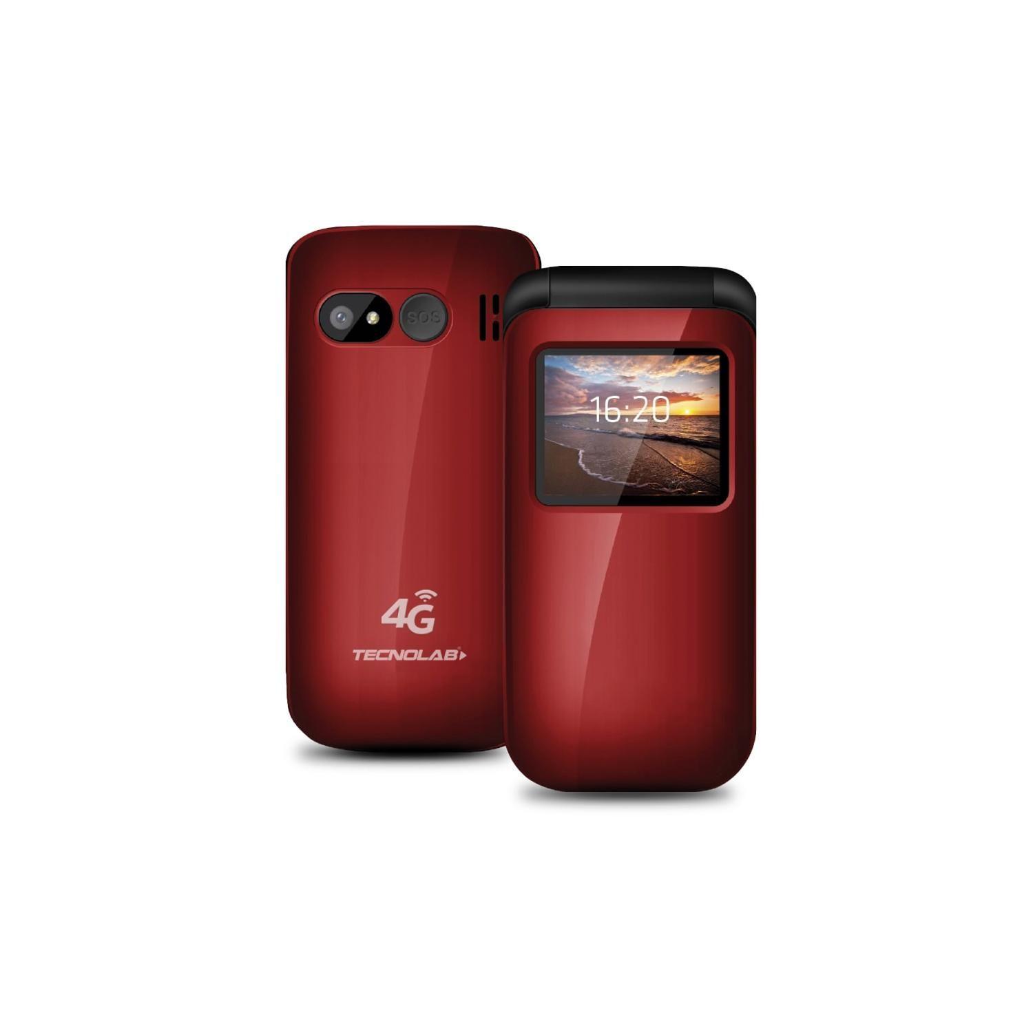 Celular Senior Adulto Mayor 4G Almeja Rojo - PS-0