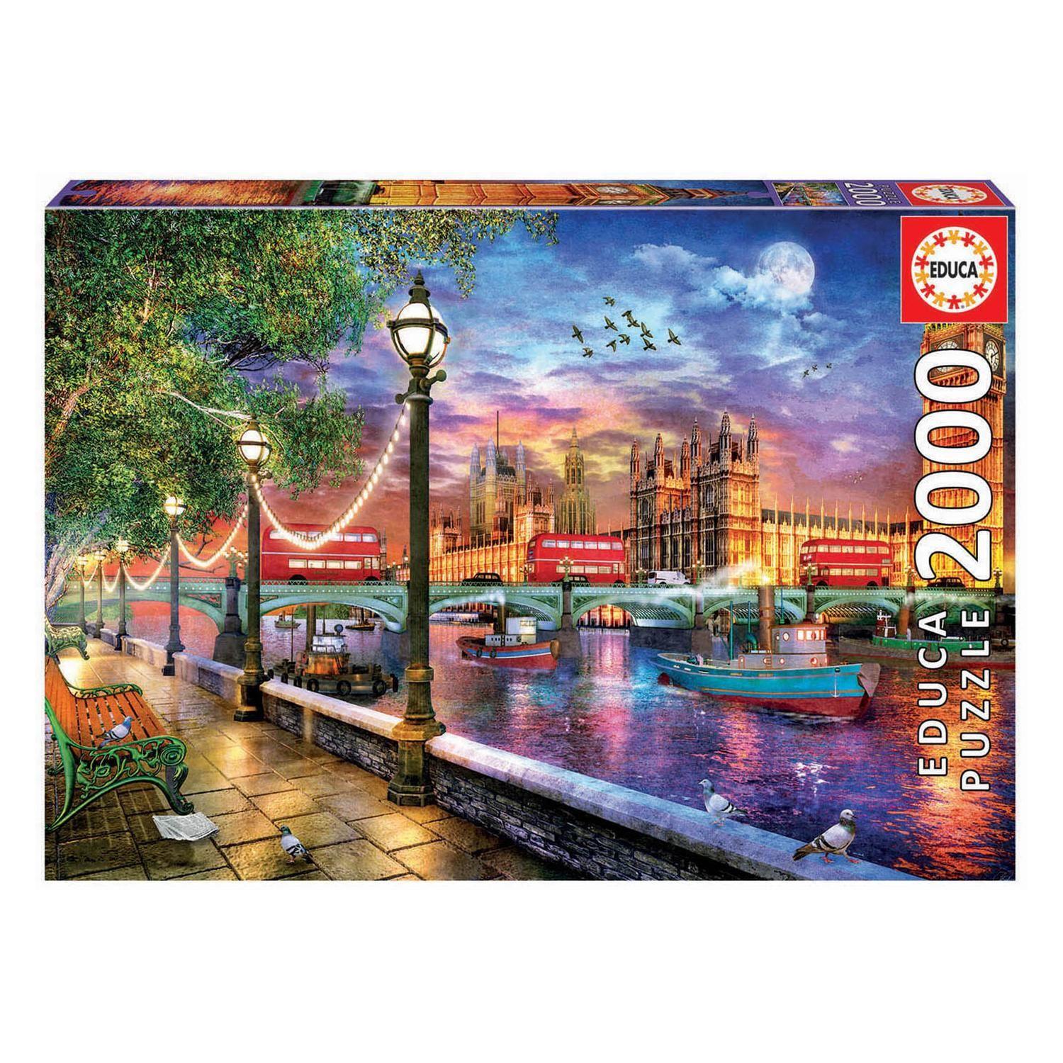 Puzzle Londres Al Atardecer 2000 Piezas Tamaño 96x68cm - Ps-0