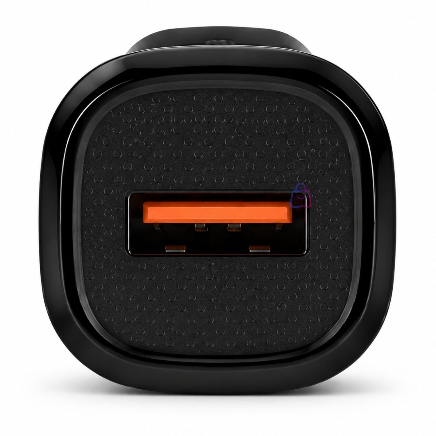 Cargador Auto Carga Rapida QC USB 18W 12V 24V PS-1