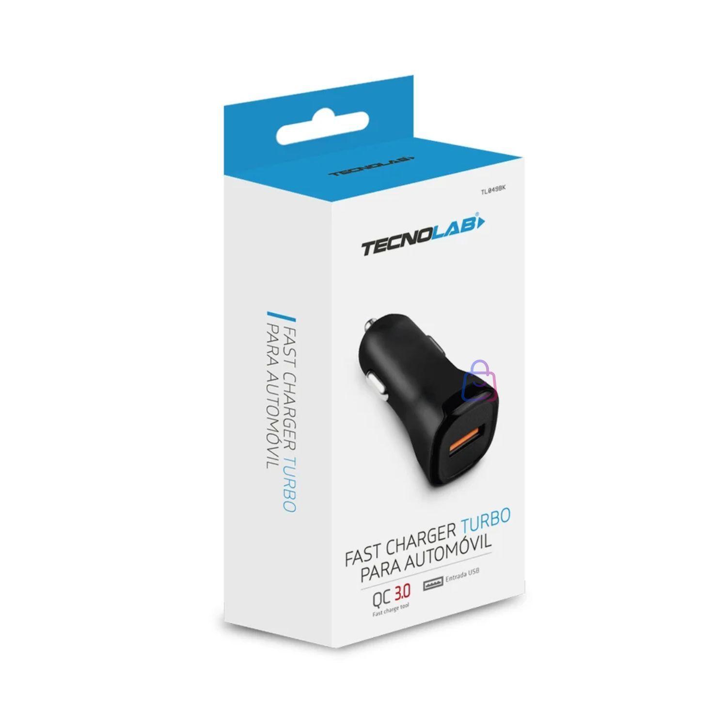Cargador Auto Carga Rapida QC USB 18W 12V 24V PS-3