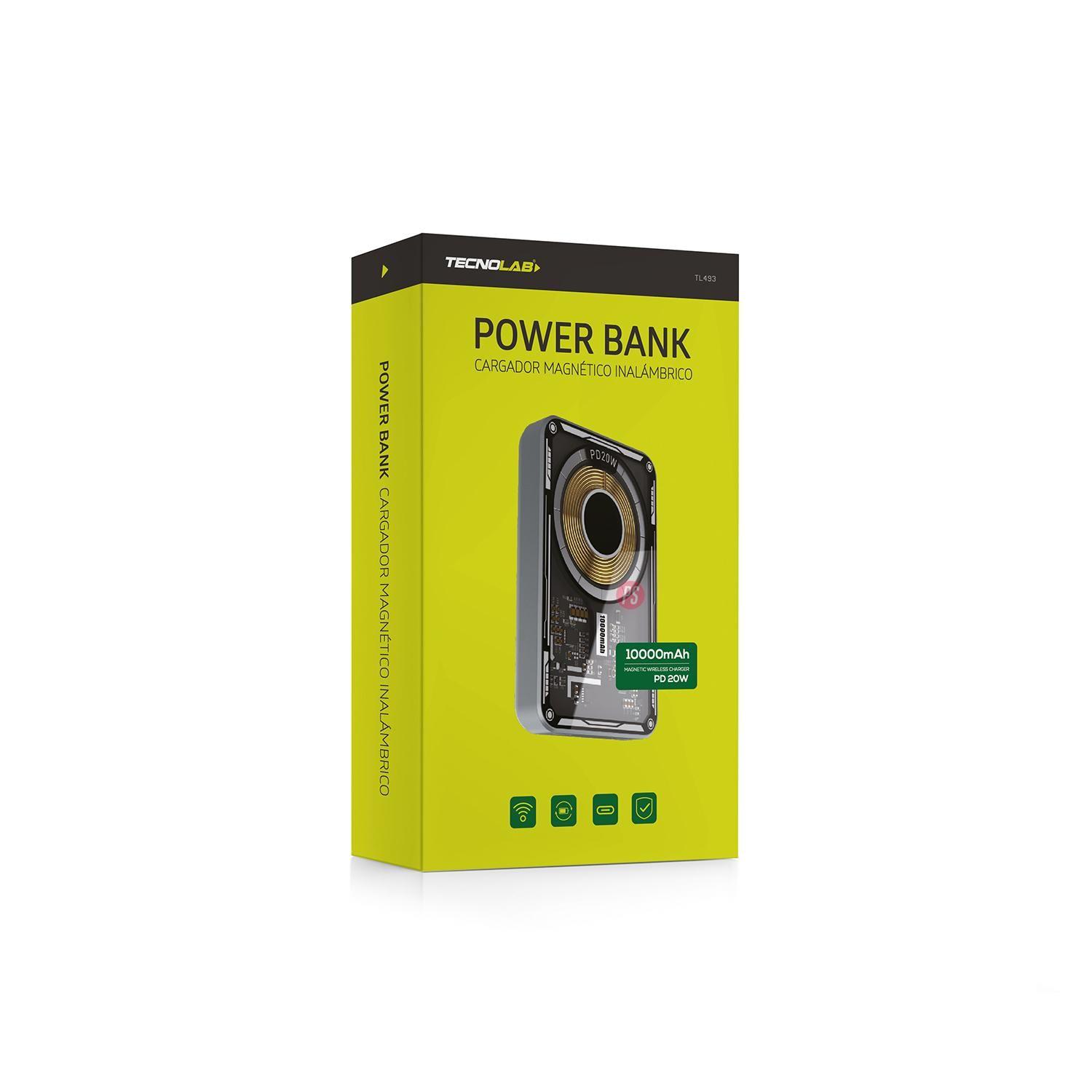 Power Bank Con Carga Qi Carga Rápida 10000Mha 20W - PS-2