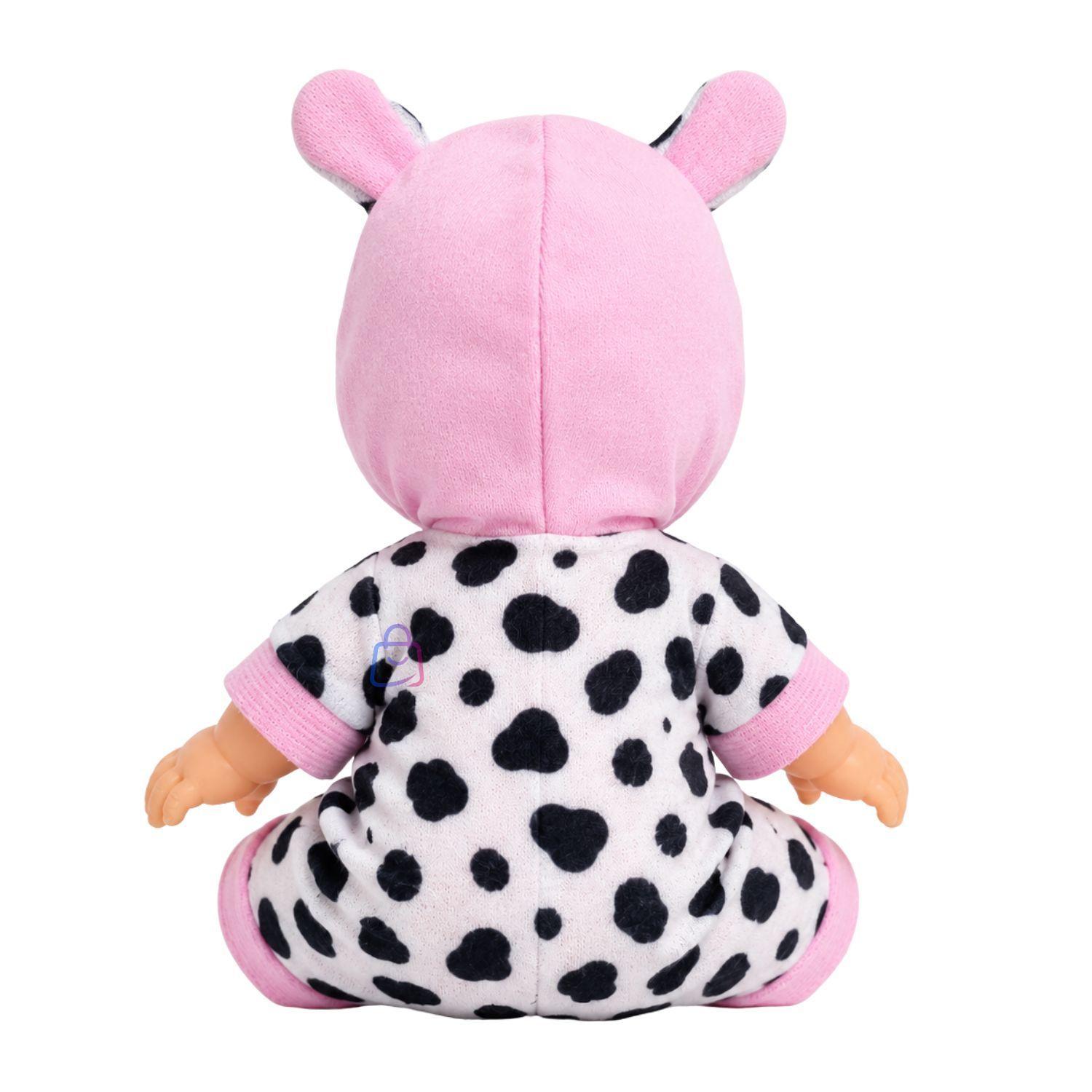 Mu eca Bebe Perfumada Tama o 23cm Con Pijama De Vaca PS-2