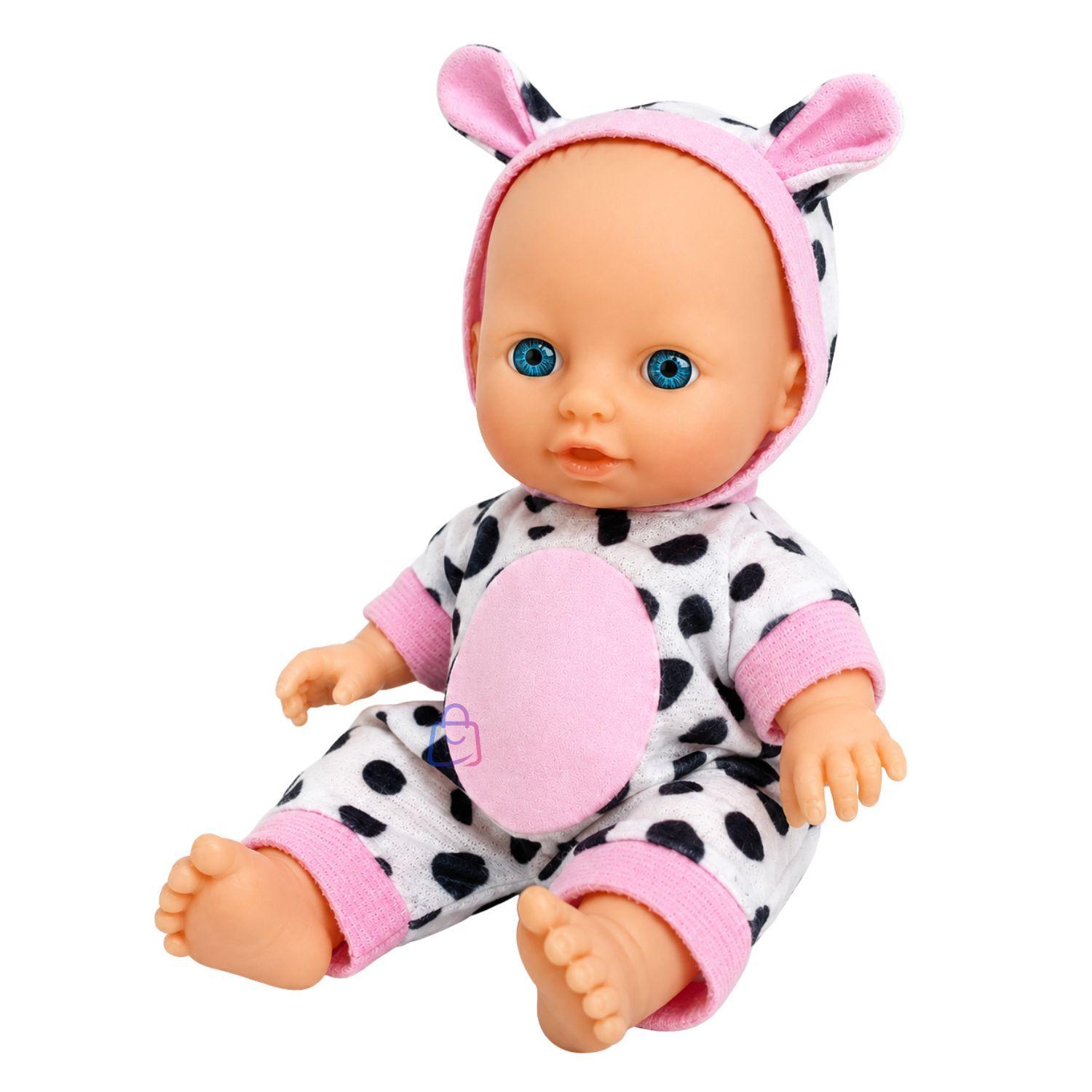 Mu eca Bebe Perfumada Tama o 23cm Con Pijama De Vaca PS-3