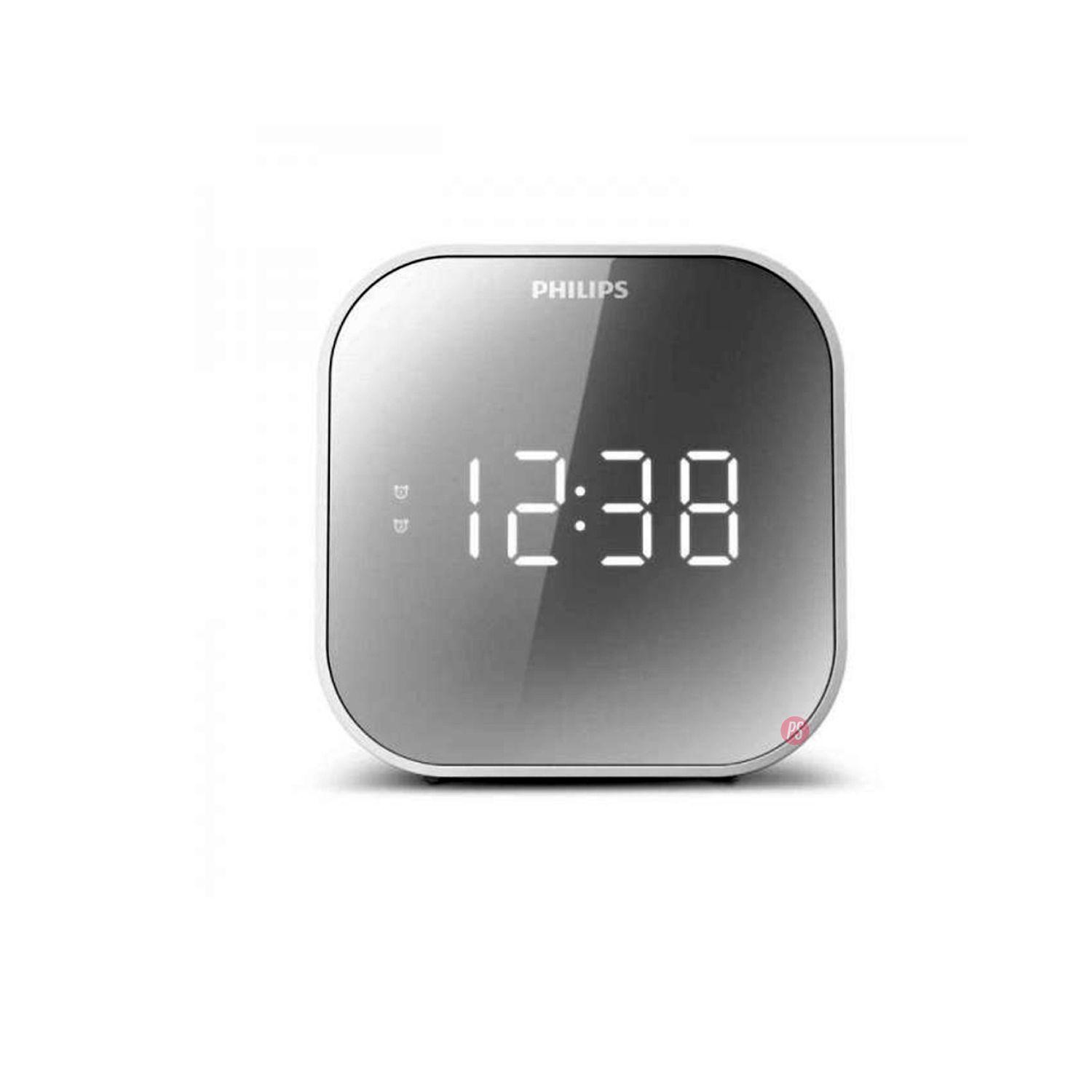 Radio Reloj Philips Carga USB Y Alarma Dual 4000 Series - PS-3