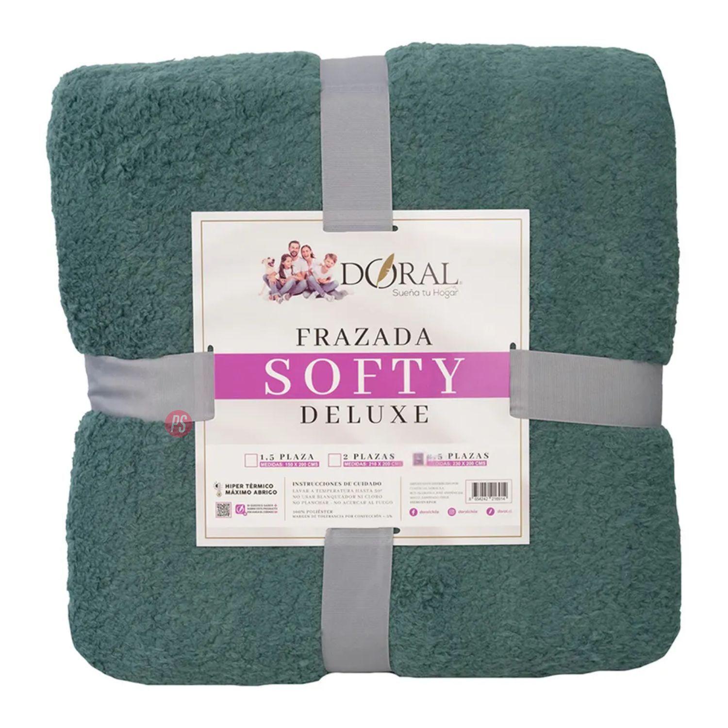 Frazada Softy Lisa 1 5 Plazas Hipertermica Tonos Oscuros PS-2