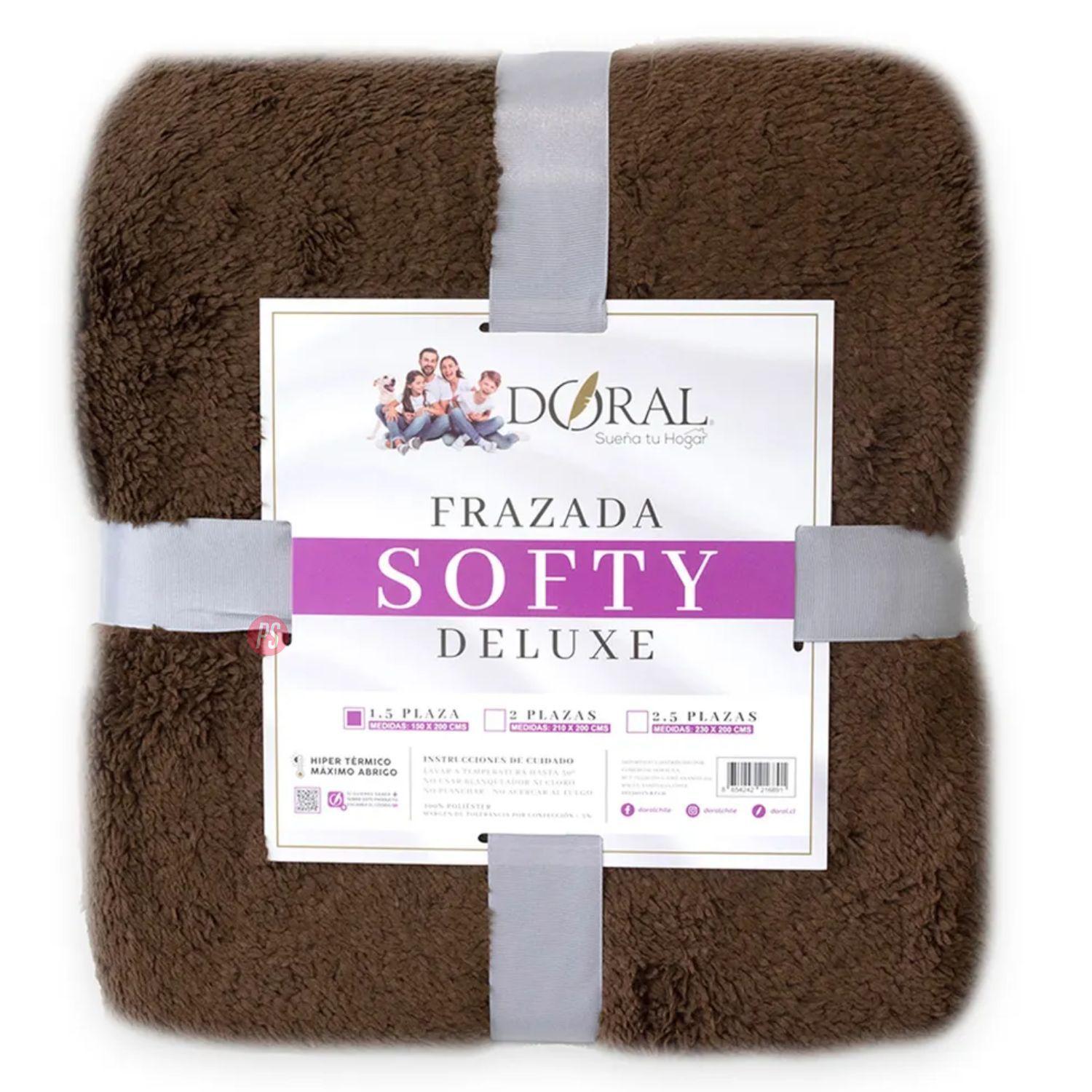 Frazada Softy Lisa 1 5 Plazas Hipertermica Tonos Oscuros PS-3