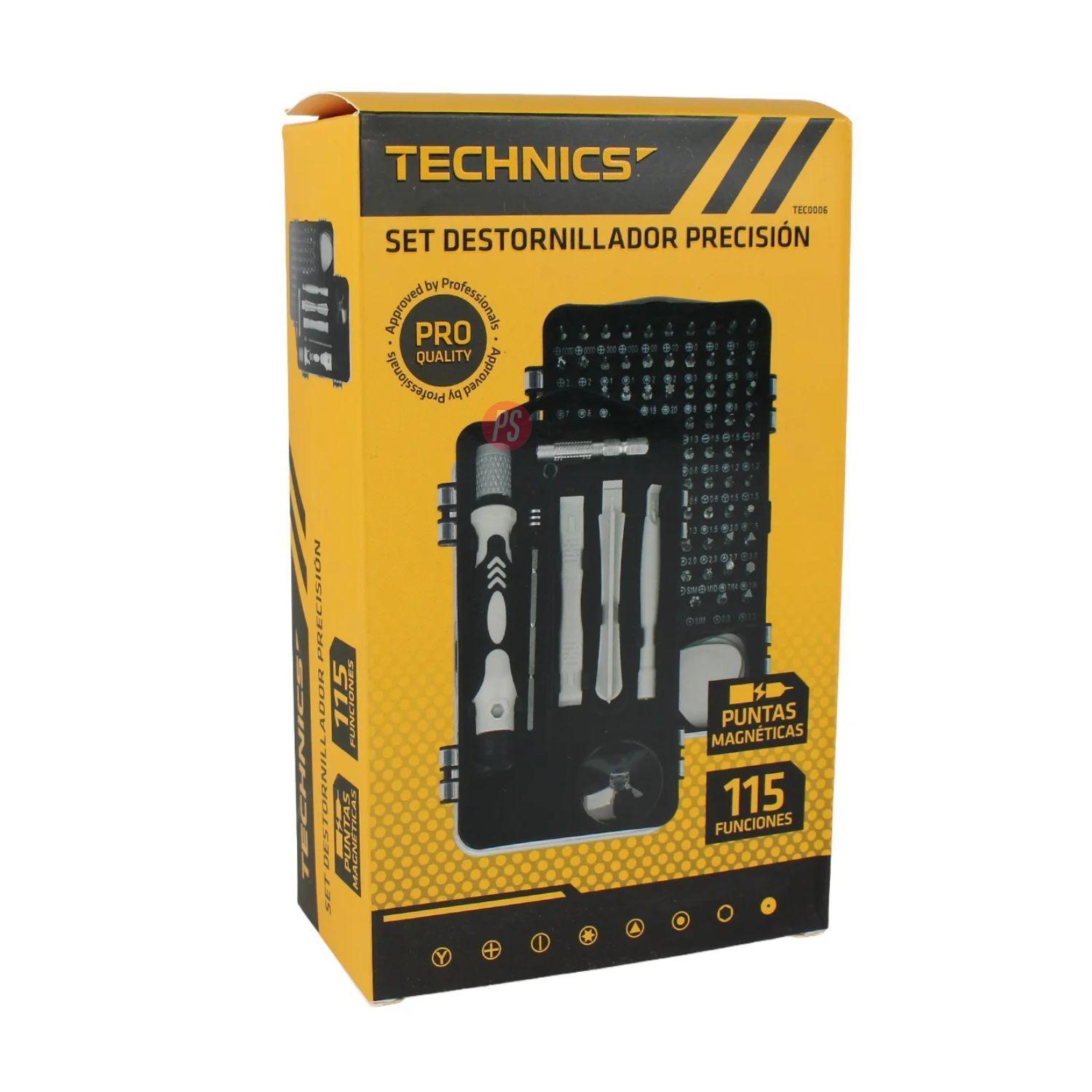 Set Destornillador Precision 115 Pcs Puntas Magneticas PS-5