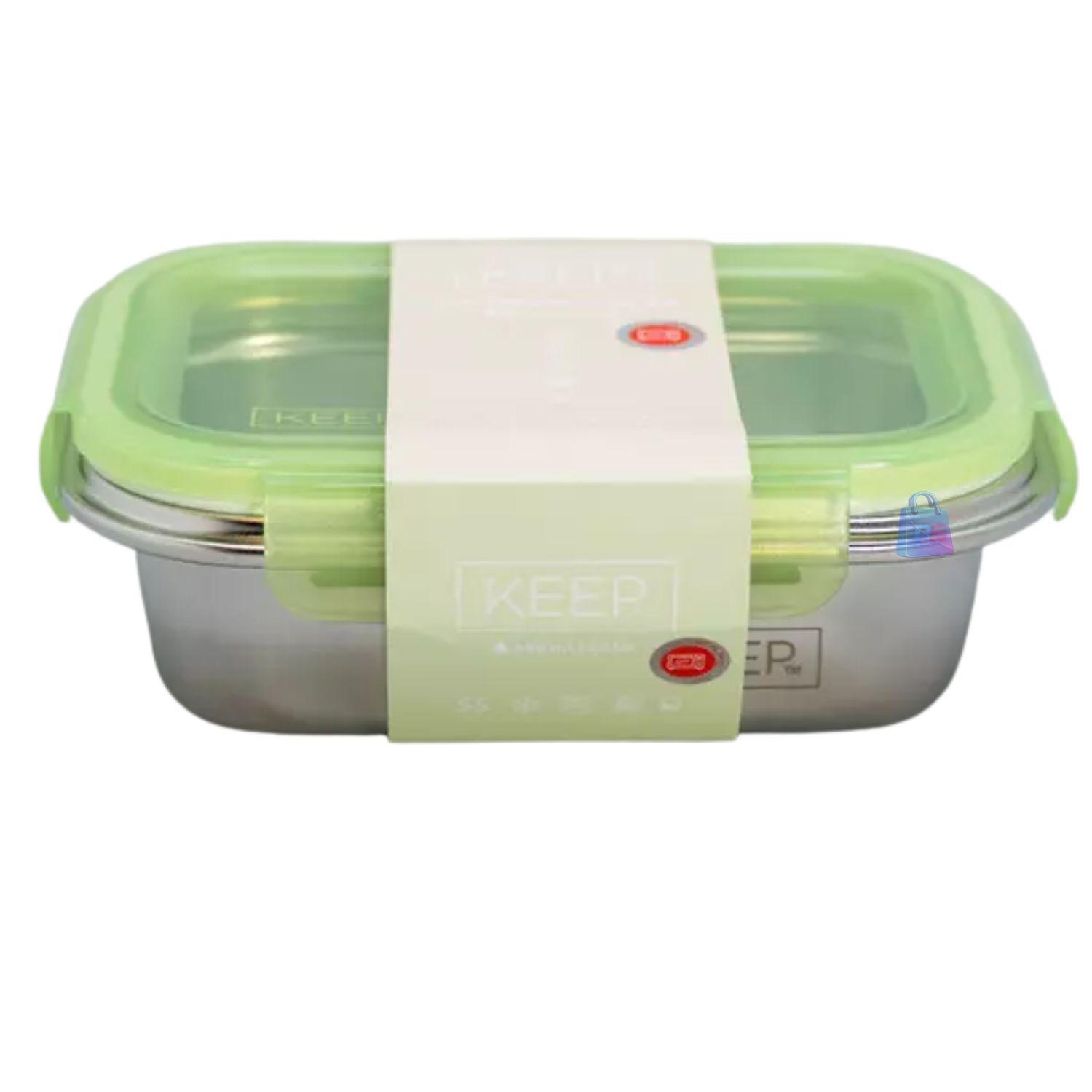 Hermético Keep 650ml Acero + Cubiertos On The Go - PS-3