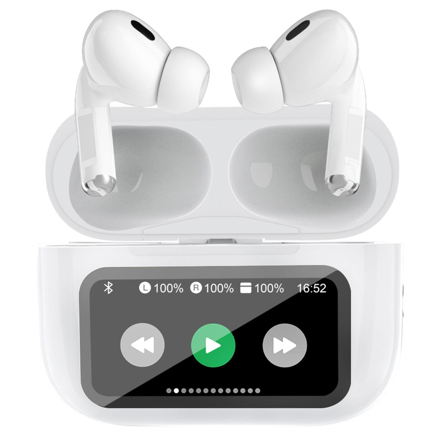 Audífonos Bluetooth Con Pantalla Touch Blanco - PS-0