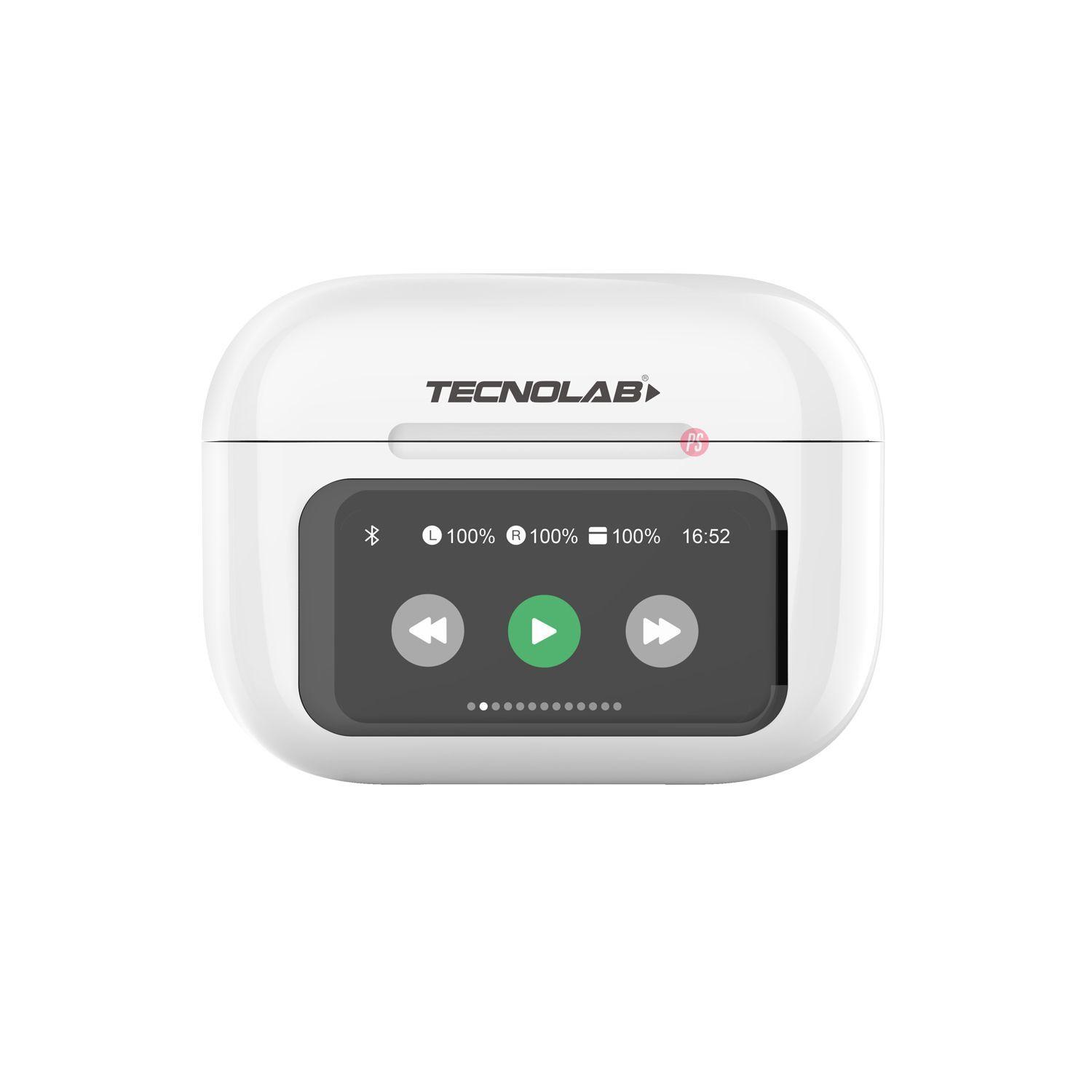Audífonos Bluetooth Con Pantalla Touch Blanco - PS-1