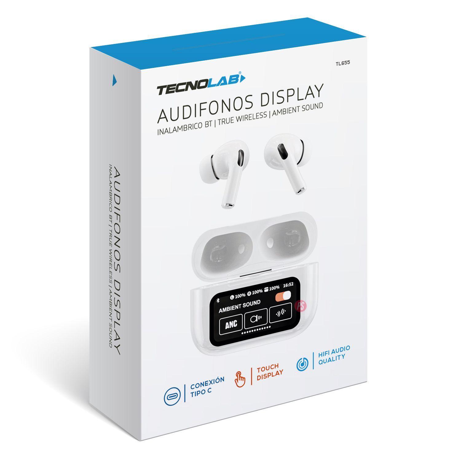 Audífonos Bluetooth Con Pantalla Touch Blanco - PS-2