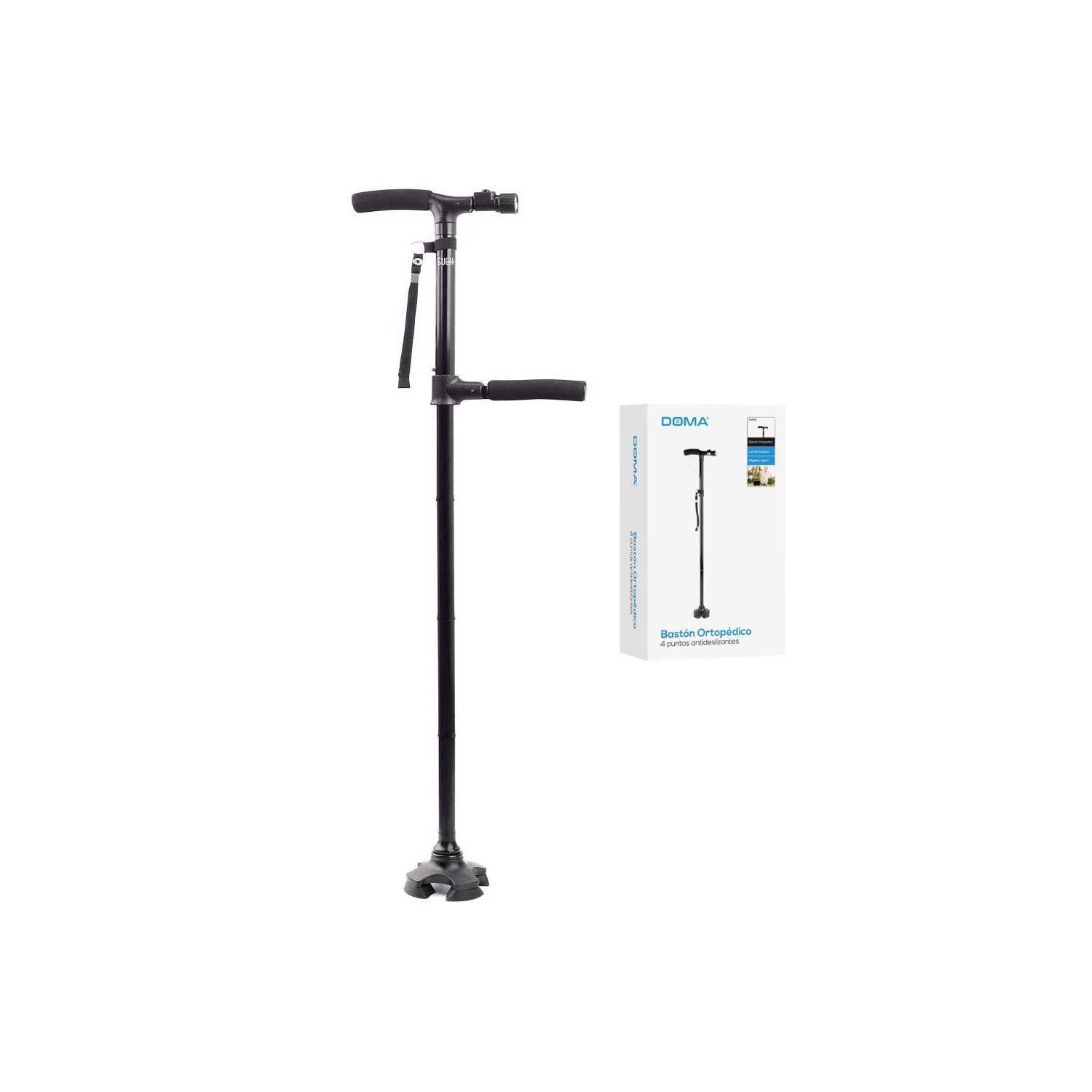 Bastón Plegable Con Luz Led Y 4 Puntos De Apoyo - Puntostore-3