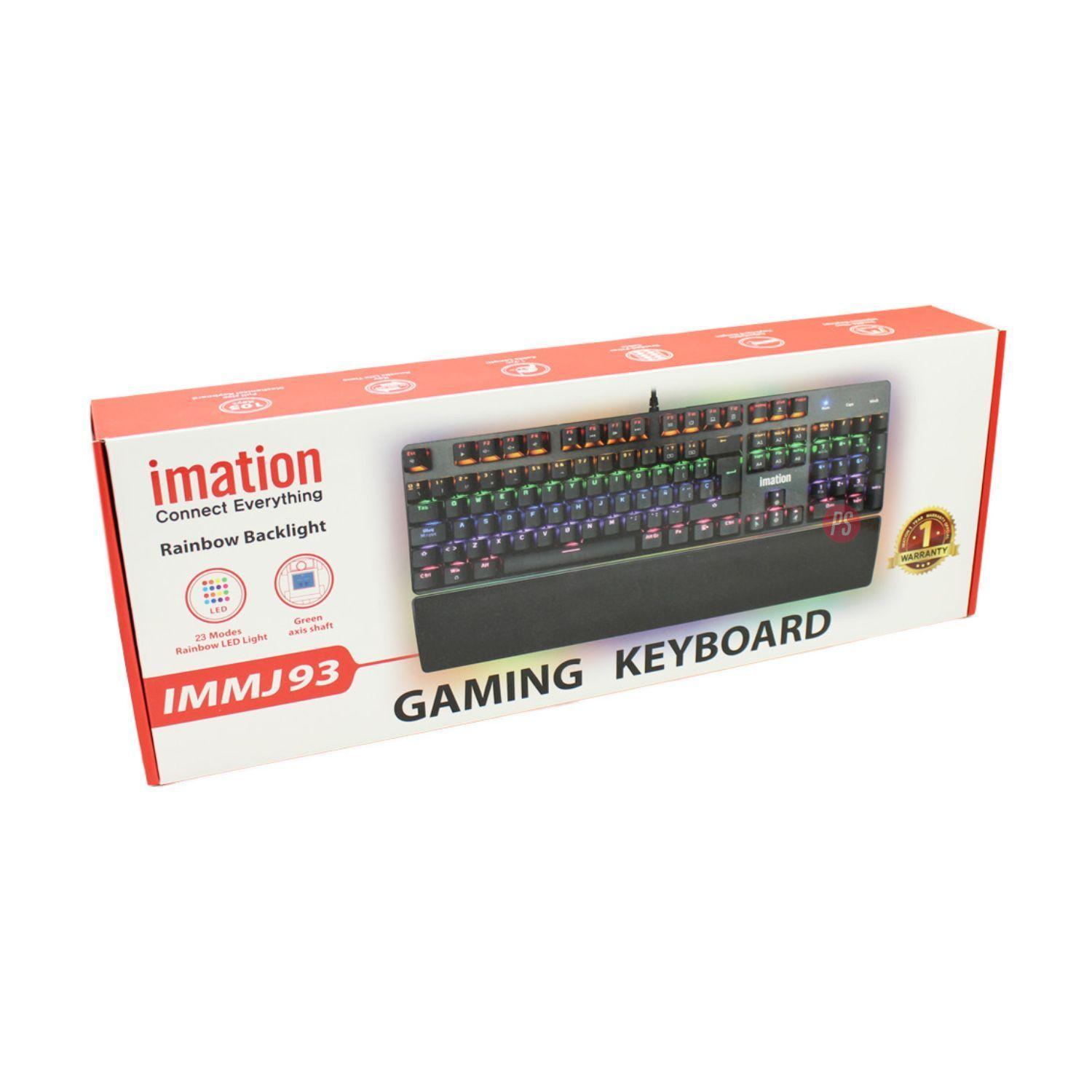 Teclado Imation IMJ93 Rainbow con Luces y Comodidad - PS-2