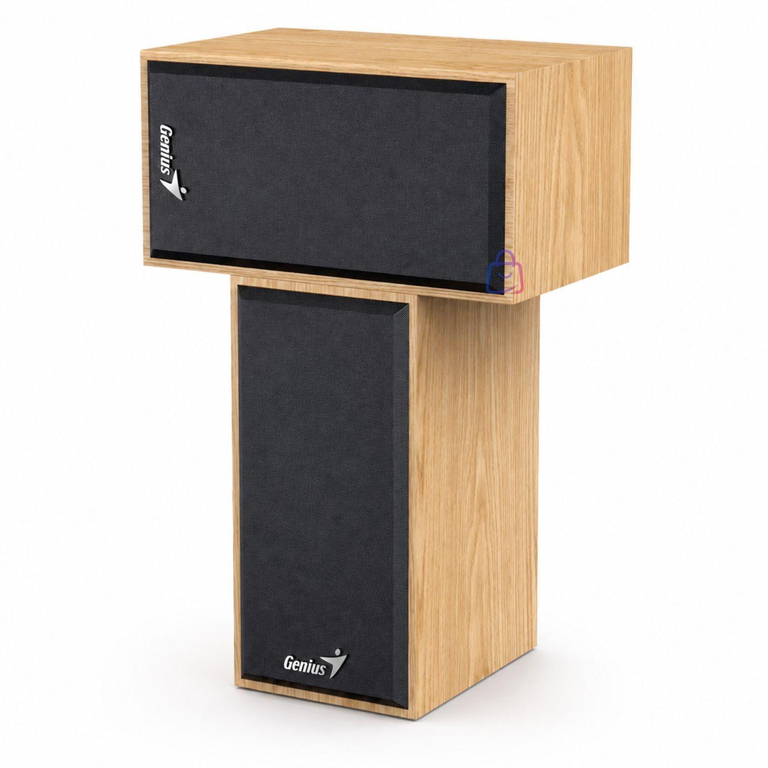 Parlantes Genius USB de Madera 6W para PC y Notebook PS-2