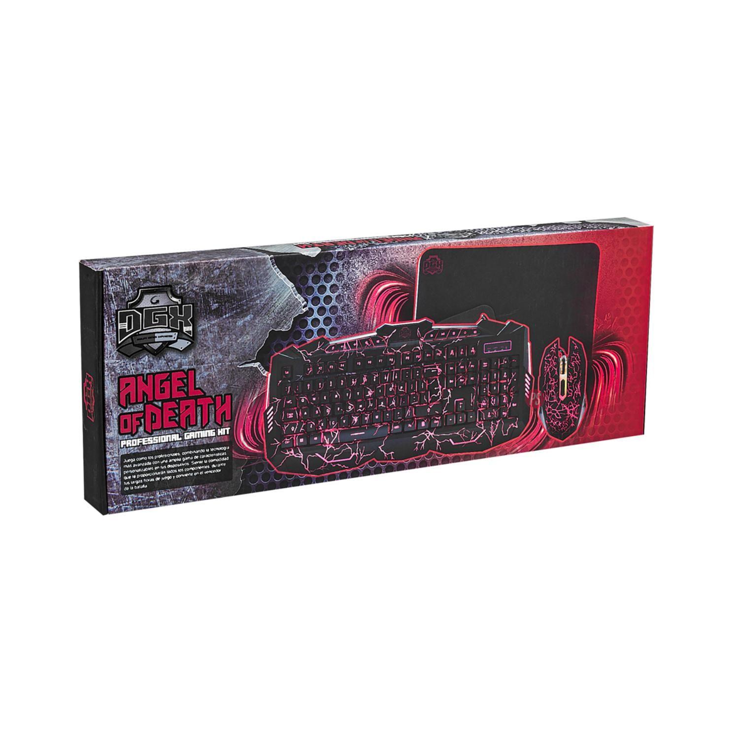 Kit Teclado + Mouse Y Mouse Pad Gamer Angel Of Death - PS-3
