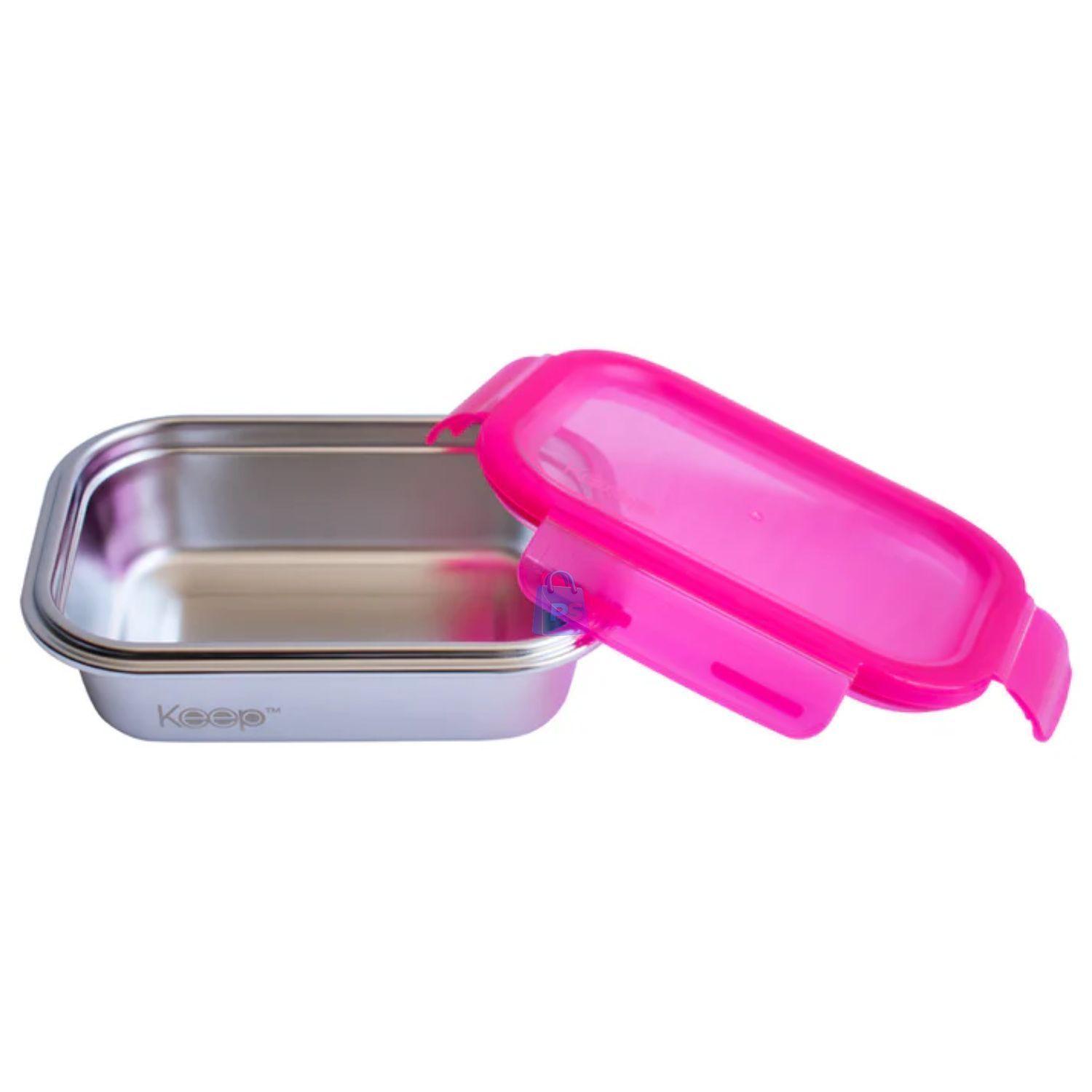 Hermético Keep 650ml Acero Cubiertos On The Go Rosa PS-2