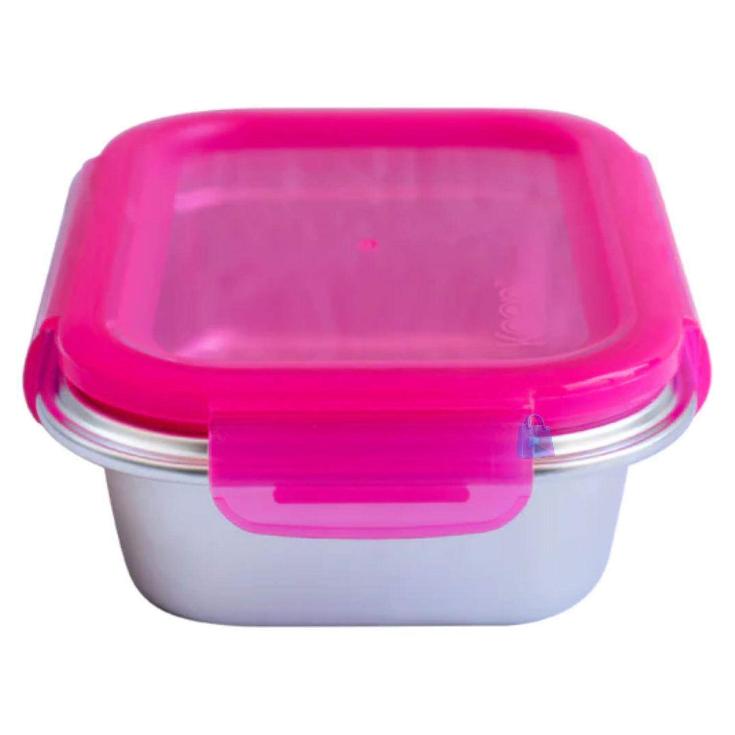 Hermético Keep 650ml Acero Cubiertos On The Go Rosa PS-3
