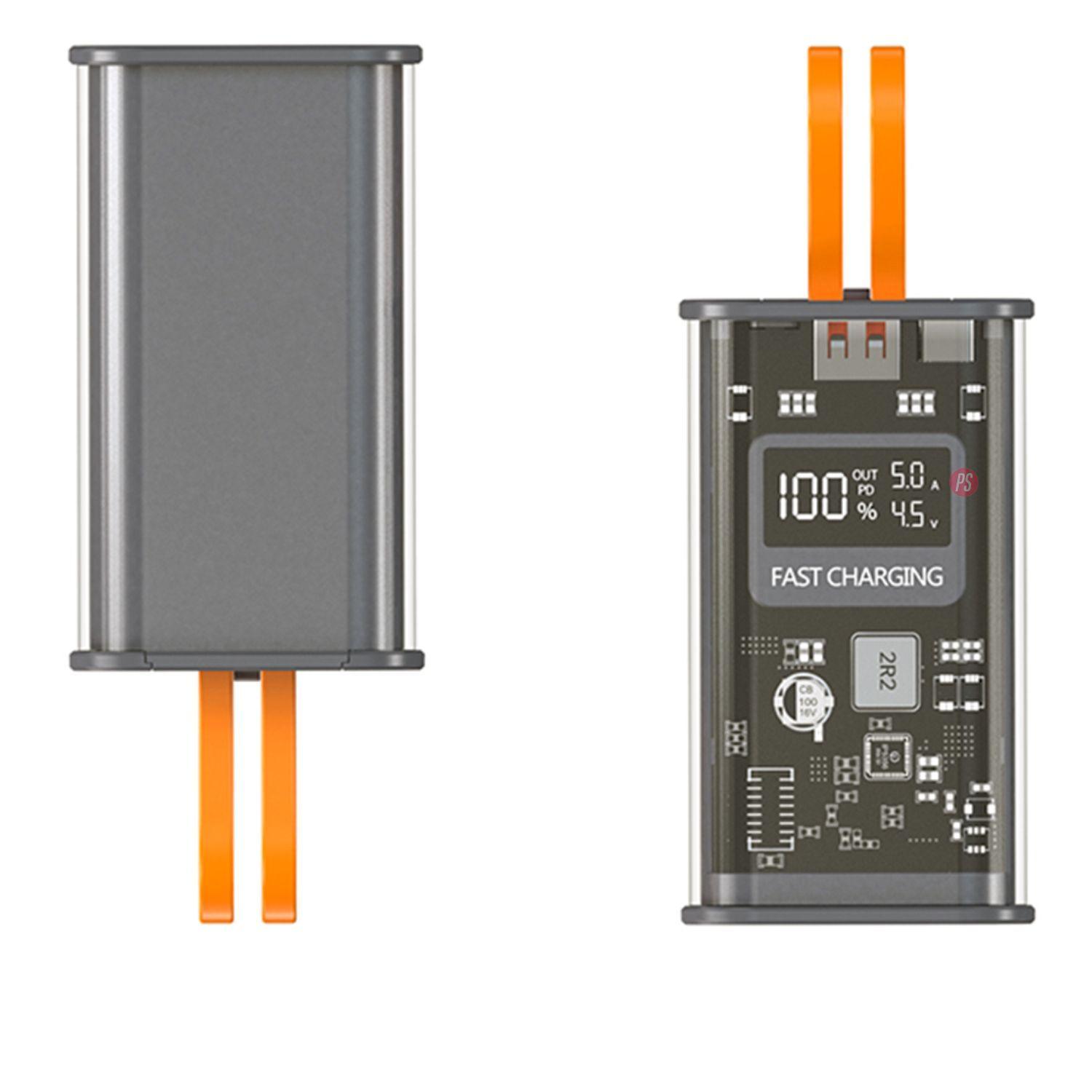 Power Bank 10000mAh 22.5W Diseño Transparente - PS-2