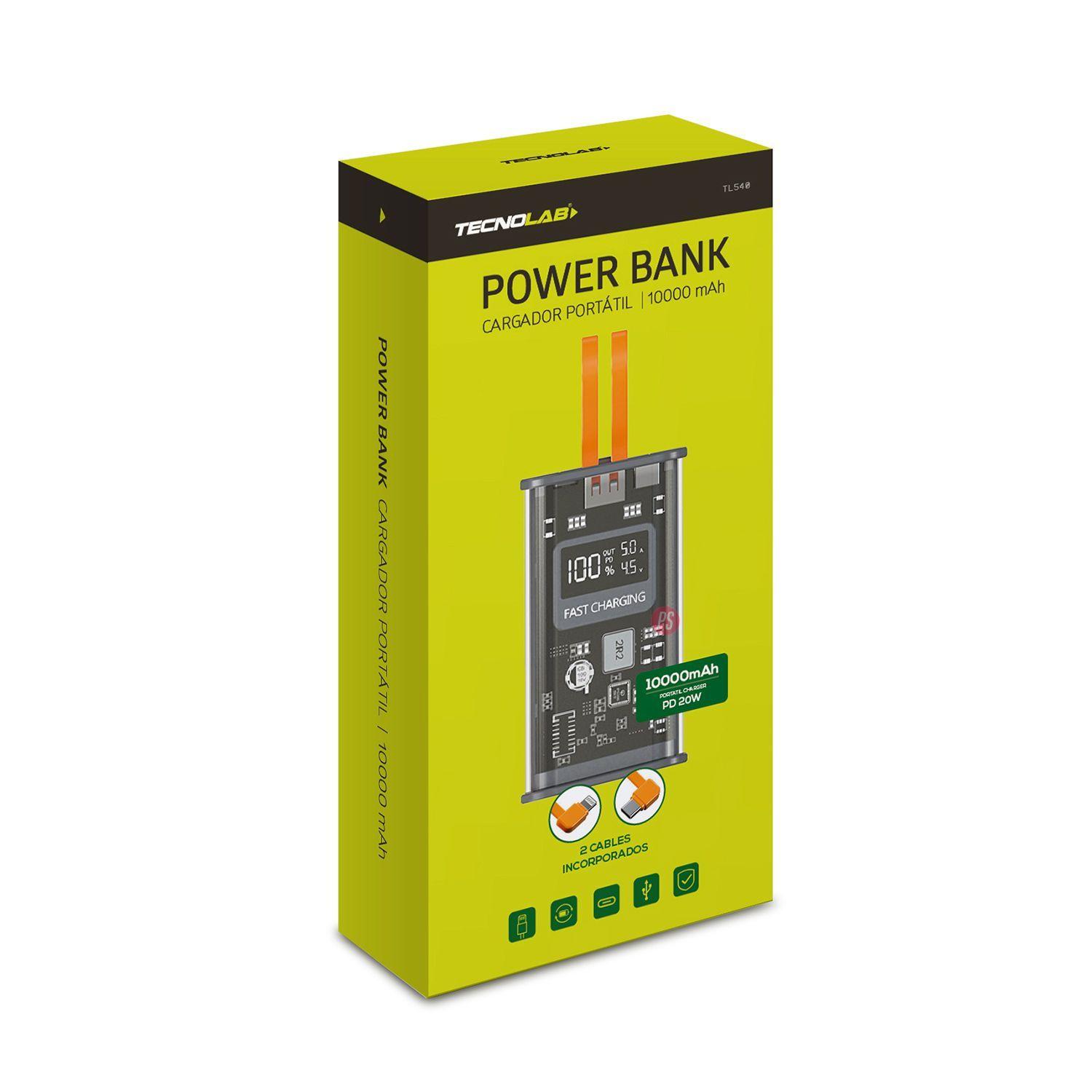 Power Bank 10000mAh 22.5W Diseño Transparente - PS-3