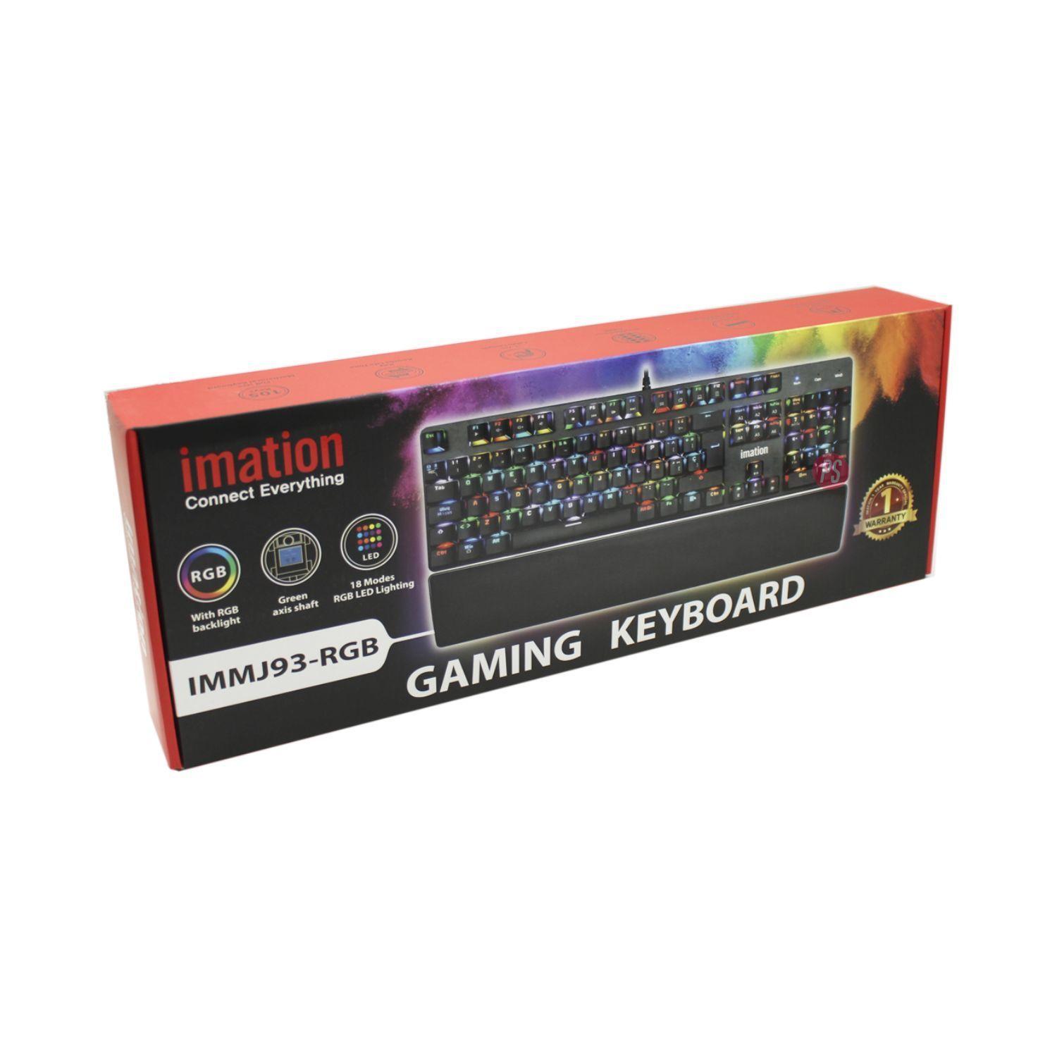 Teclado Mecánico Imation IMJ93 RGB con Apoyamuñecas - PS-2