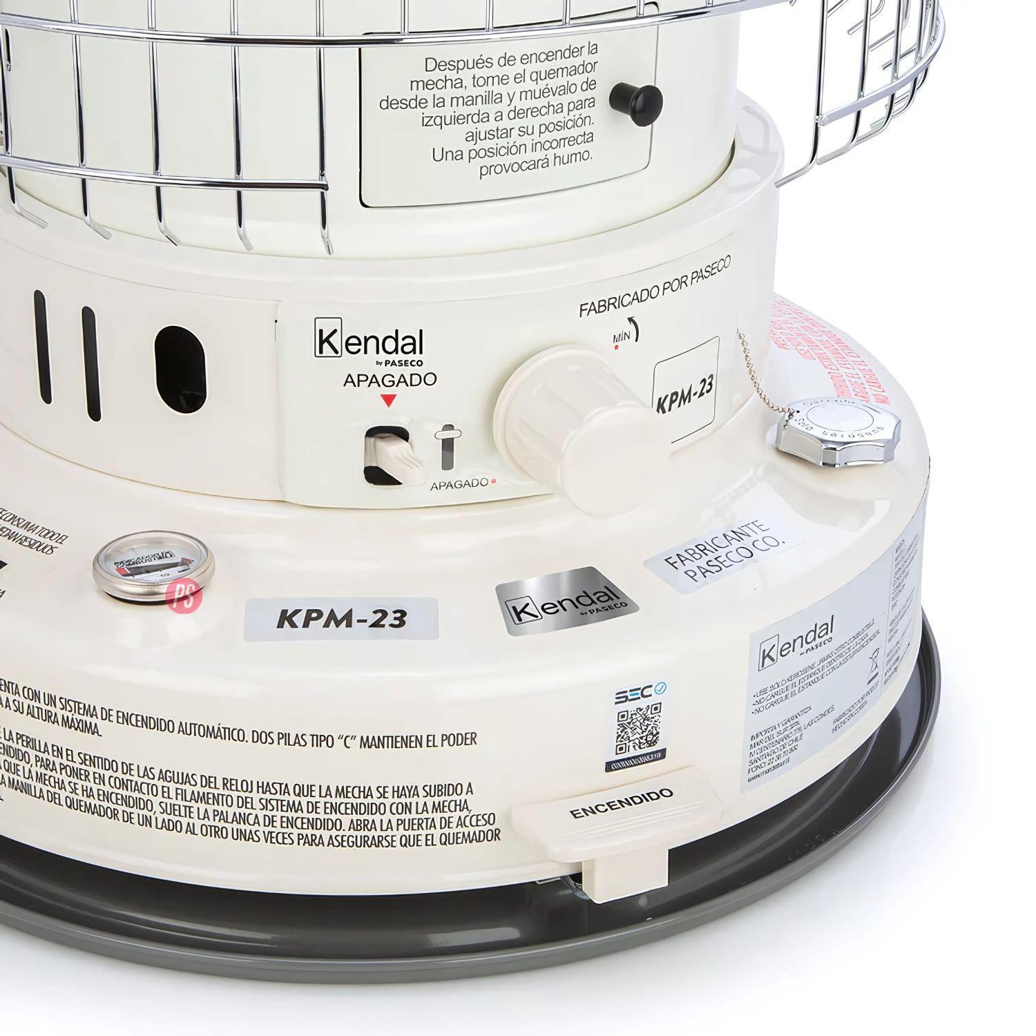 Estufa Parafina KPM-23 Blanco Kendal 6.0 kW - PS-1