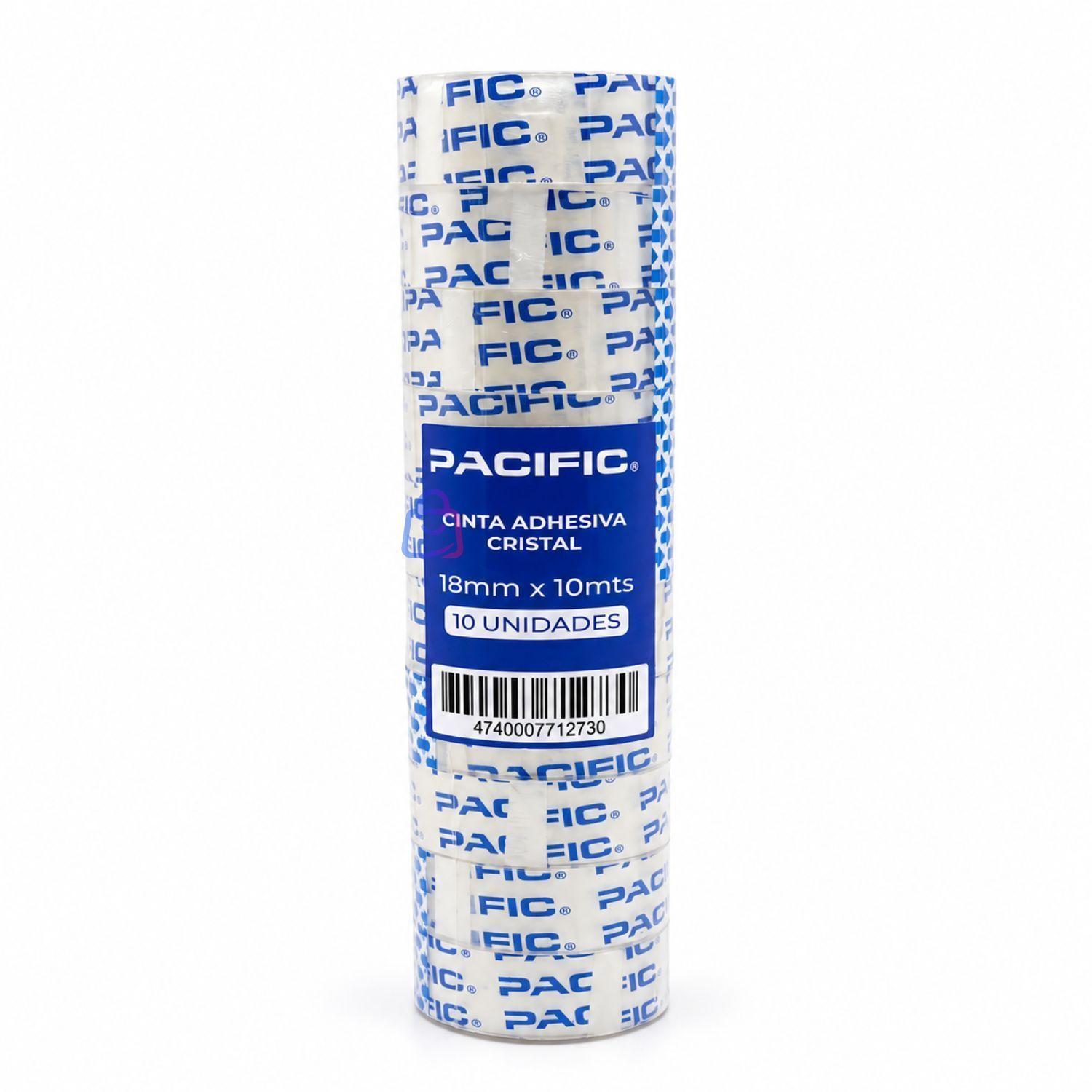 Pack 10 Cintas Adhesivas Transparentes 18mm x 10m PS-2