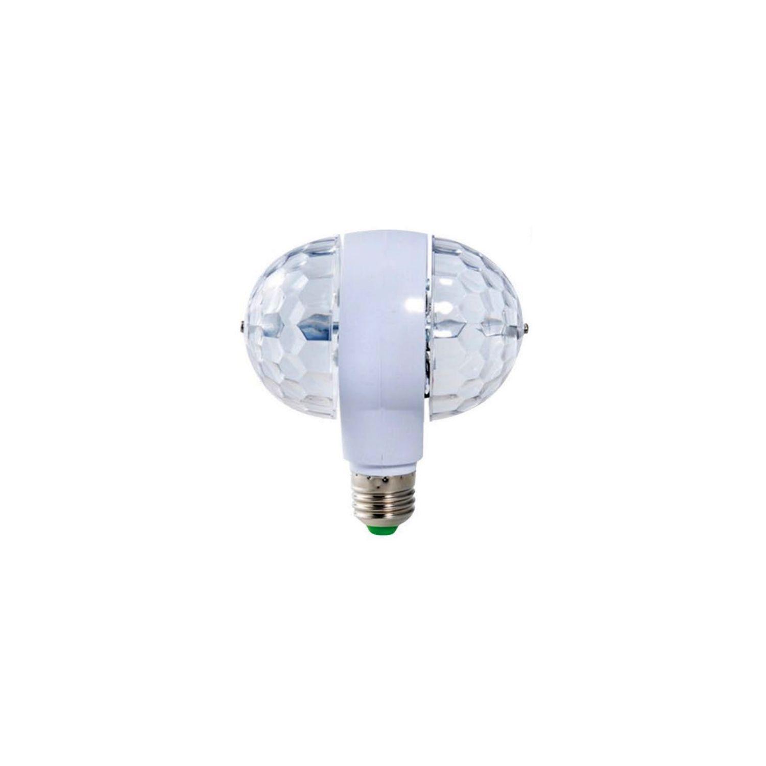 Luz Ampolleta Fiesta Giratoria Doble Color Rgb - PuntoStore-0