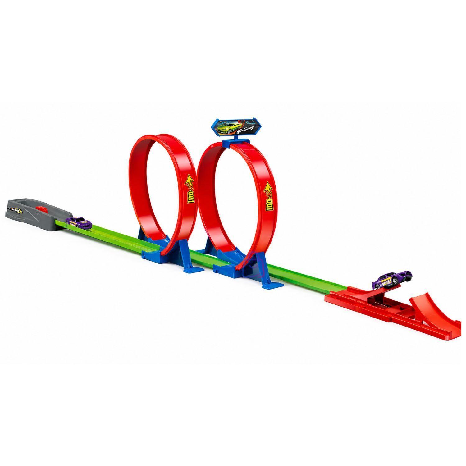 Pista Autos Lanzador 2 Giros 360 Incluye Veh culo PS-2