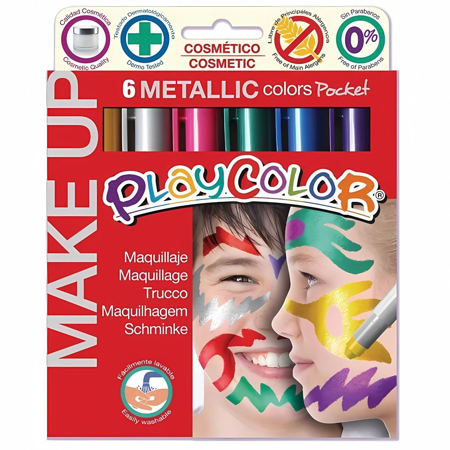 Pinta Caritas 6 Colores Metalizados - PS-0