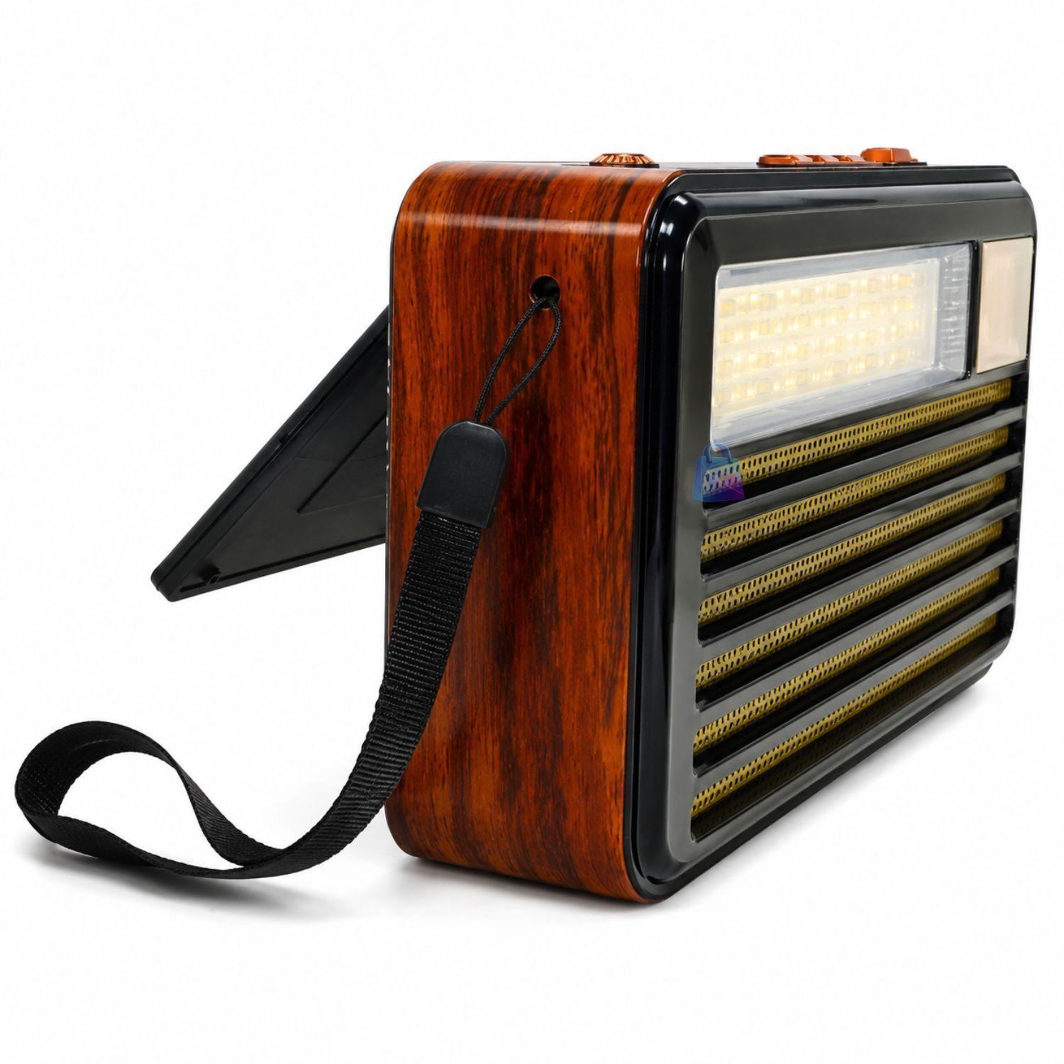 Radio Retro Solar Bluetooth FM AM SW USB Tipo C 10W PS-1
